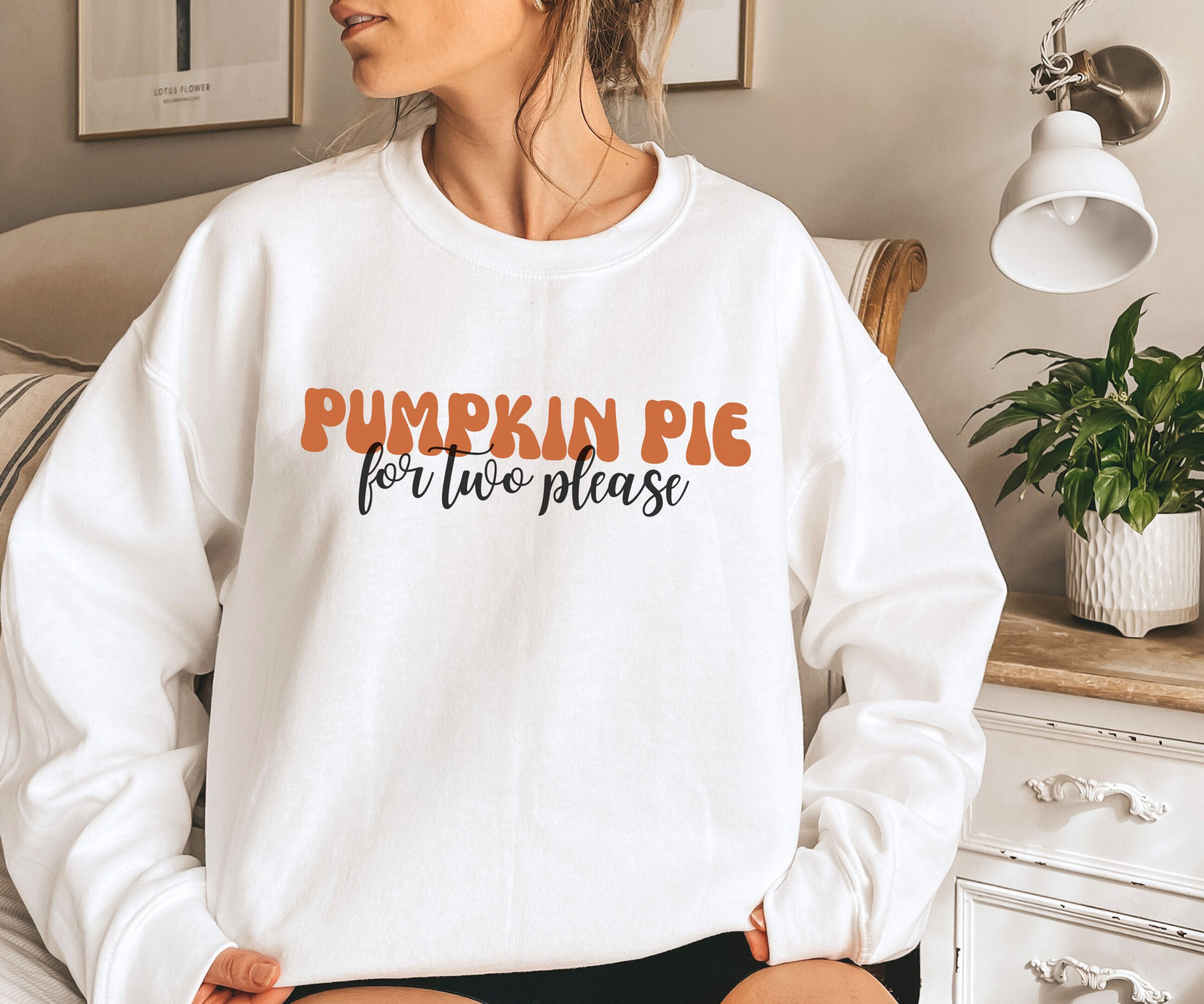 Pumpkin Pie For Two Please, Pregnancy Announcement Sweater, Baby Reveal Sweatshirt, New Mom Sweatshirt, Thanksgiving Sweater, Gift for Mom