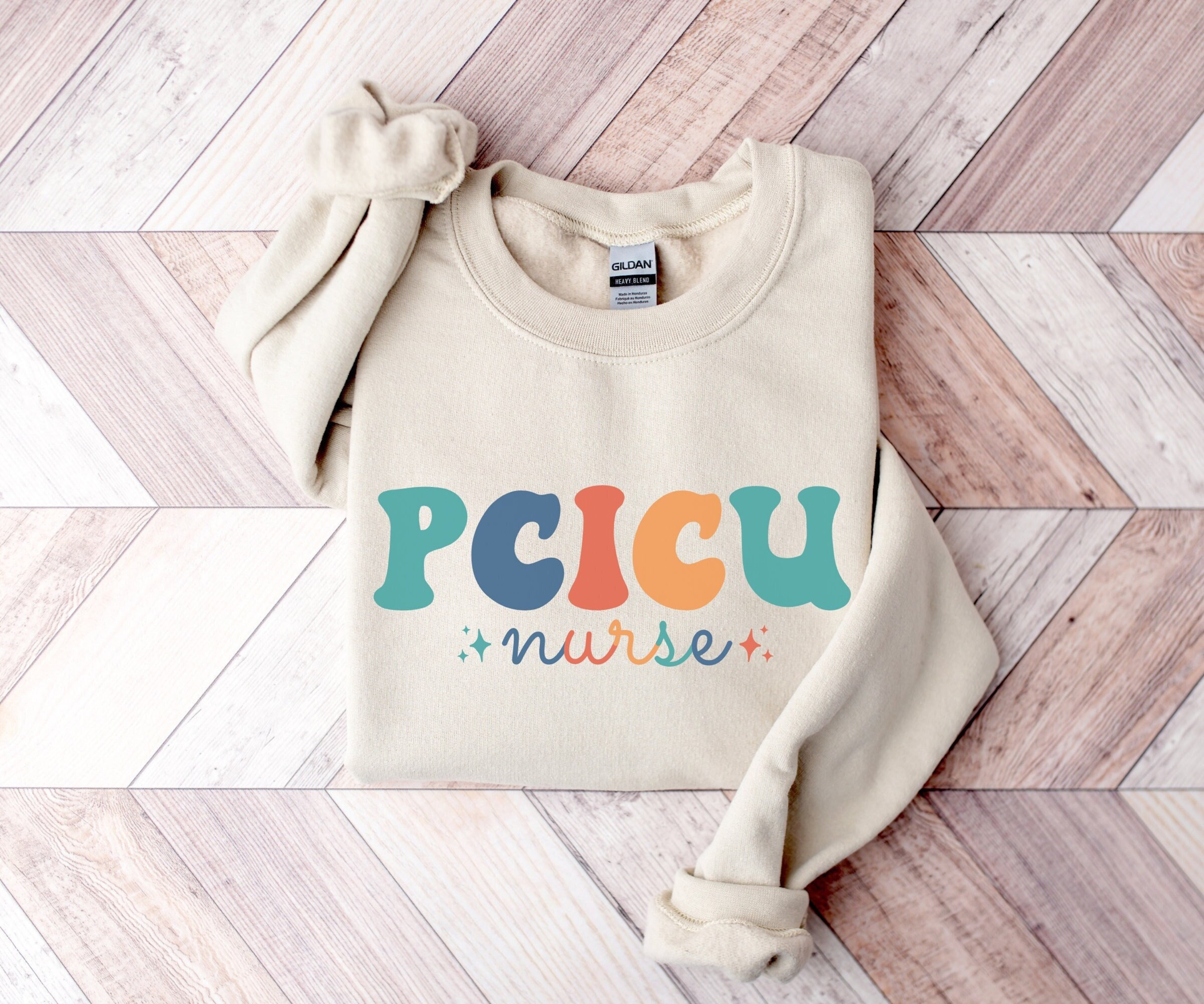 PCICU Nurse Sweatshirt, Pediatric Cardiac ICU Nurse Sweatshirt, Pediatric Cardiac Intensive Care Unit Gift, Retro Nurse Sweater, Nurse Gift