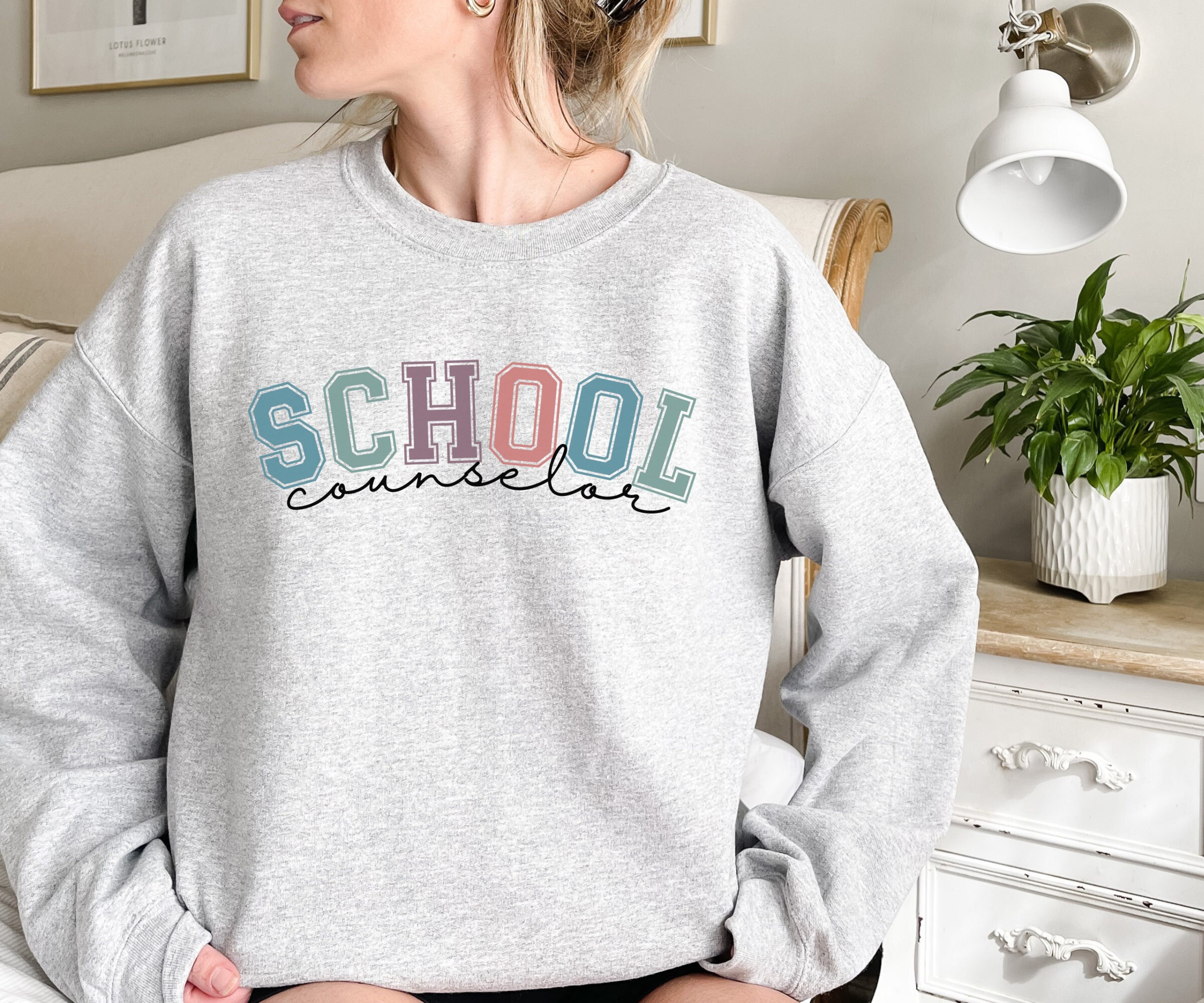 School Counselor Sweatshirt, High School Counselor Sweater, Elementary School Counselor Crewneck, Middle School Counselor Gift, Gift Idea