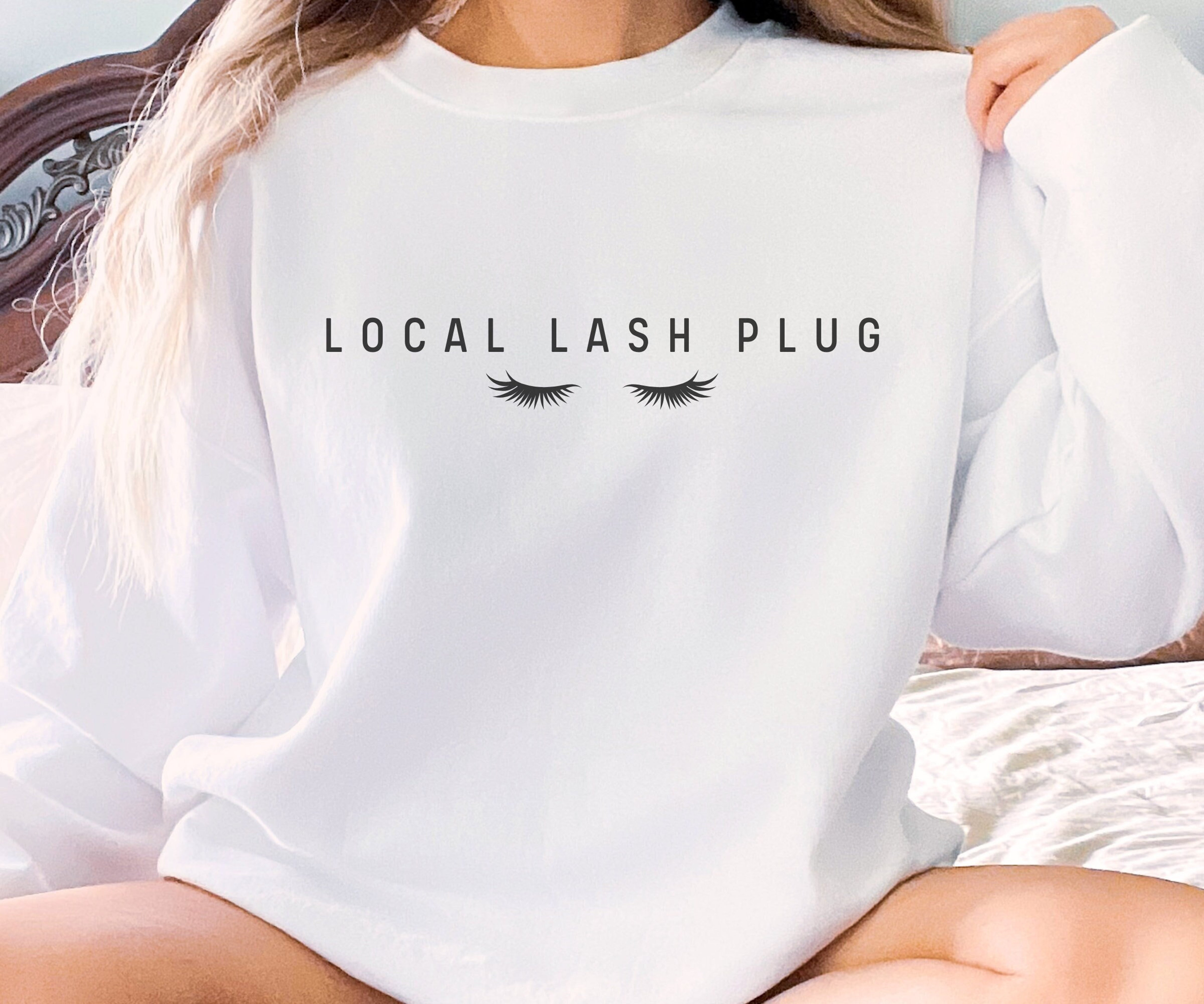 Minimal Lash Artist Sweatshirt, Lash Tech Sweater, Gift for Lash Tech, Lash Artist Gift, Eyelash Business Sweater, Lash Tech Crewneck Gift