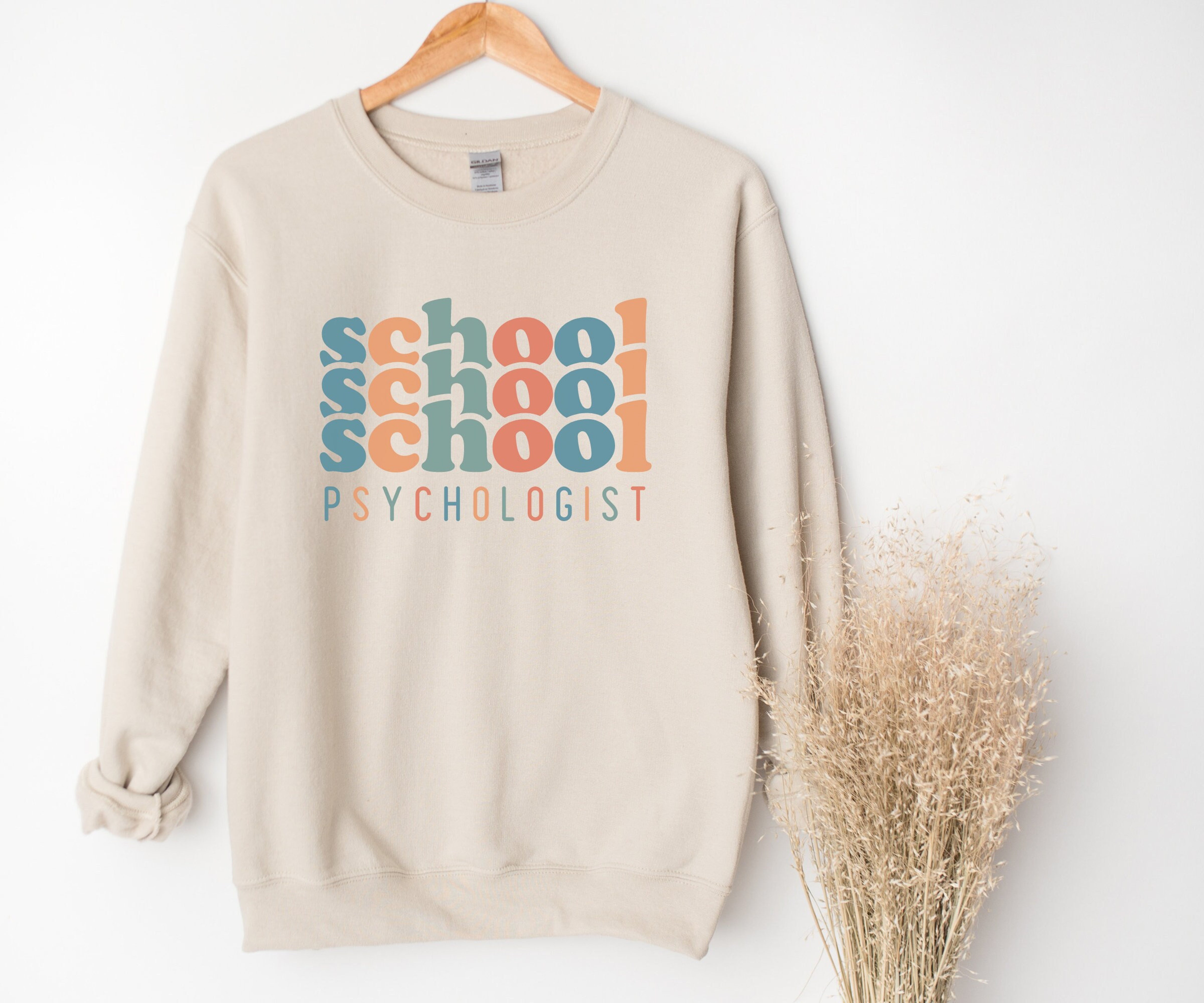 School Psychologist Sweater, Trendy School Psych Crewneck, Retro Sweatshirt for New Psychologist, Psychology Gift, Gift for Registered Psych