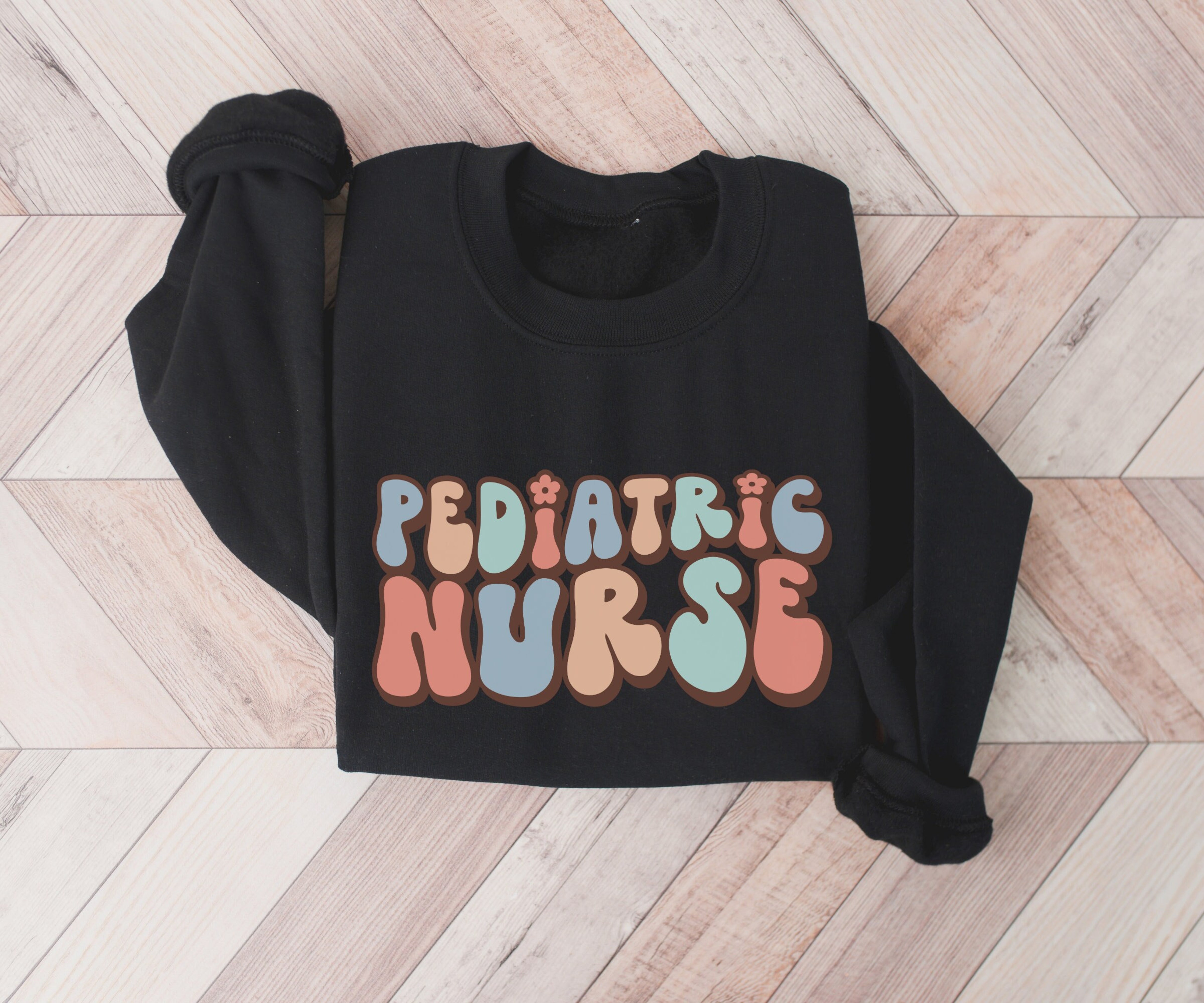 Pediatric Nurse Sweatshirt, Pediatric Nurse Sweater, Retro Nurse Crewneck, Gift for Pediatric Nurse, Nurse Graduation, Nursing Student Gift