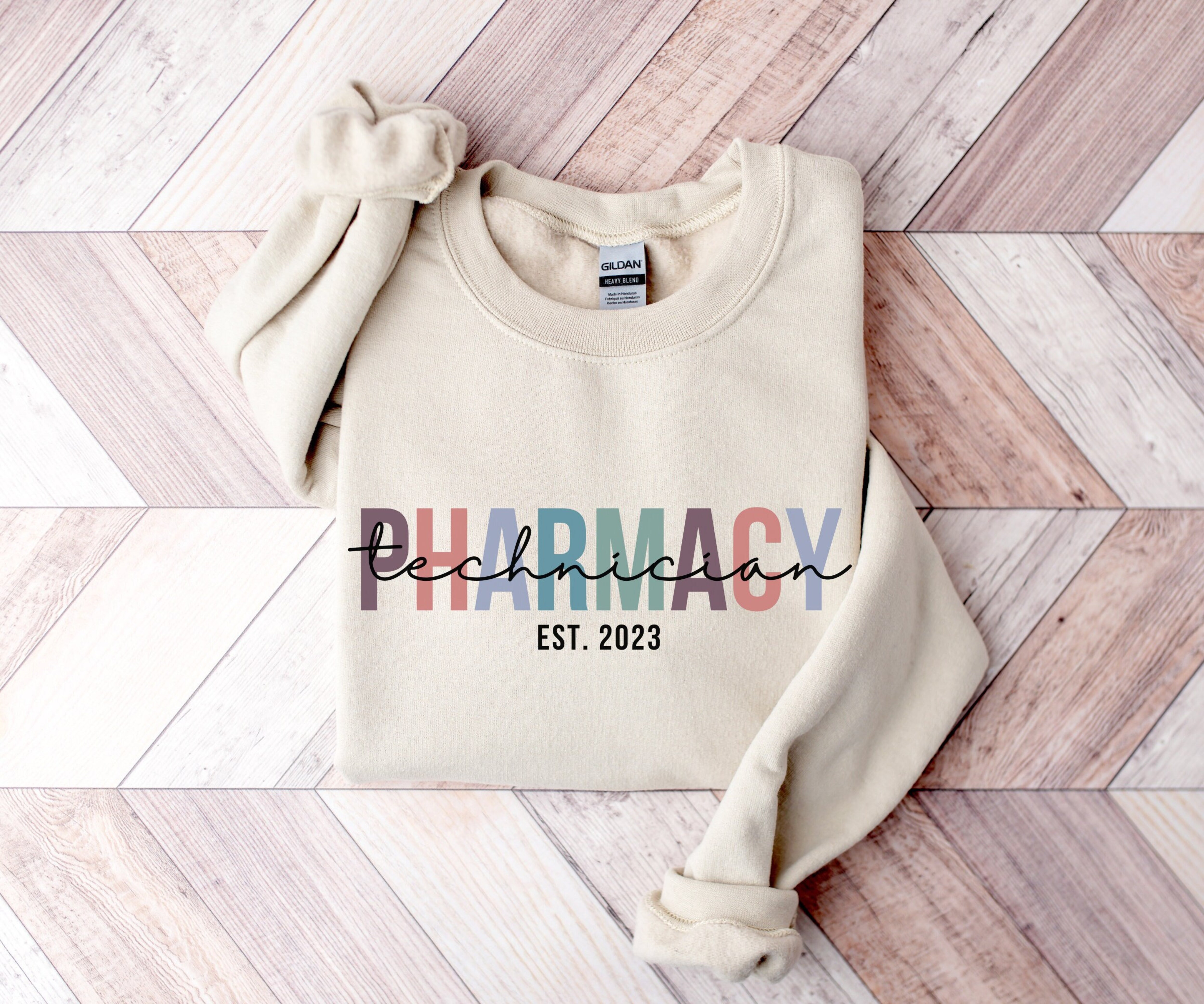 Custom Pharmacy Technician Sweatshirt, Pharm Tech Graduation Gift, Custom Gift for Pharmacy Tech, New Pharm Tech Crewneck, Pharmacy Sweater