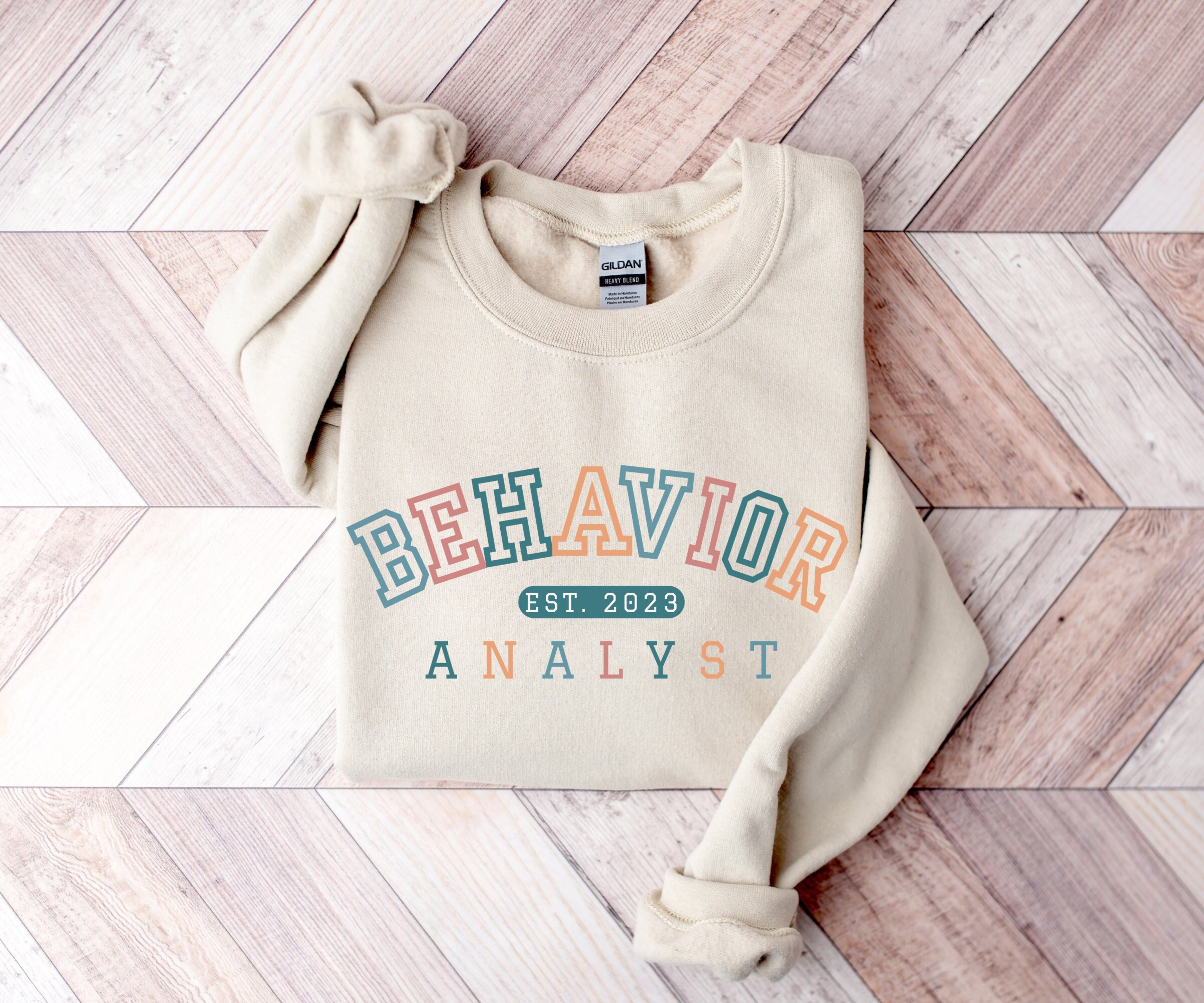 Custom Behavior Analyst Sweatshirt, Customized Year Sweater, Custom Behavior Therapy Gift, Graduation Gift for Behavior Therapist, BCBA, ABA