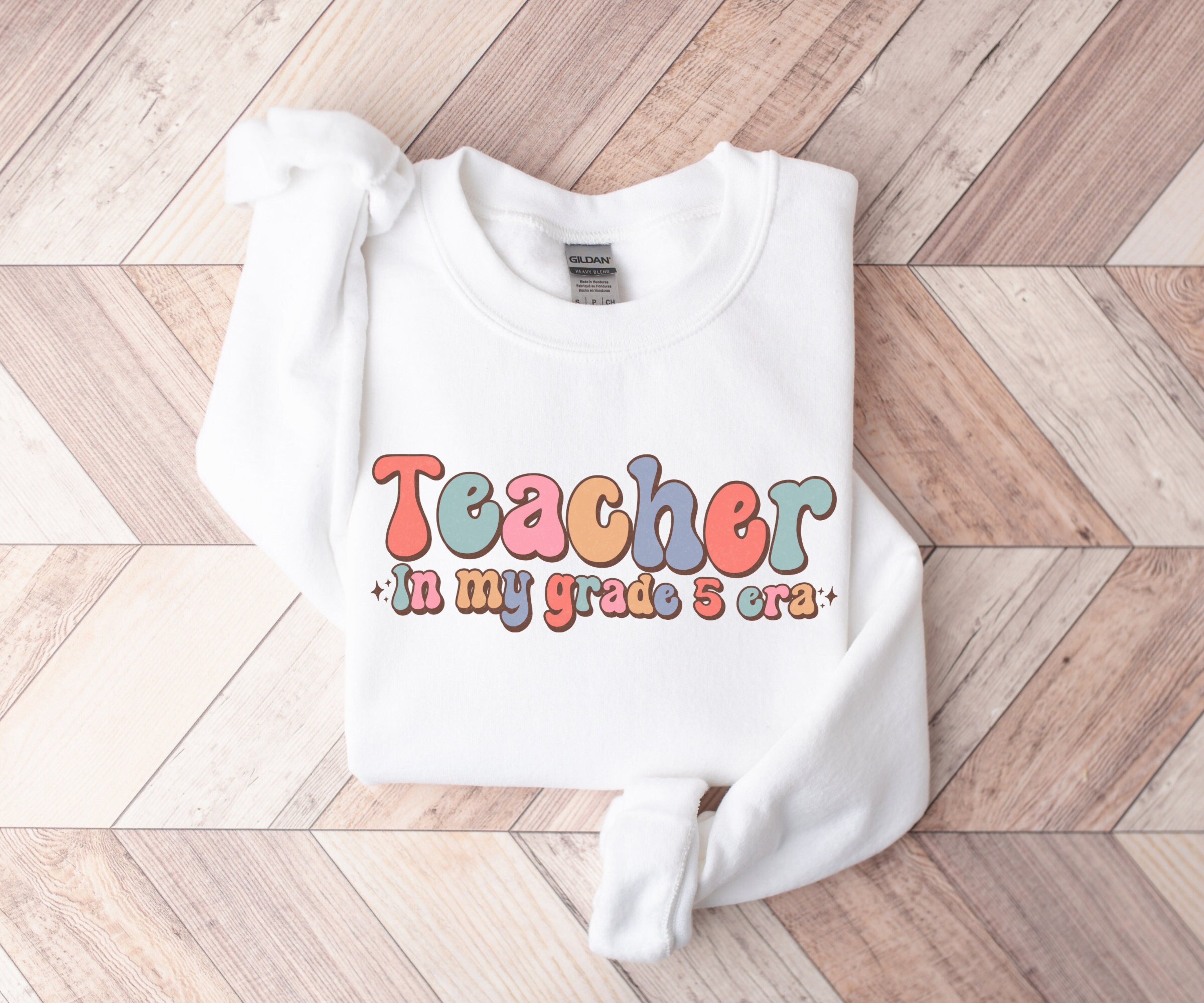 Custom In My Grade Level Sweatshirt, Retro Teacher, Personalized Teacher Sweater, Custom Sweatshirt for Teacher, Personalized Teaching Gift