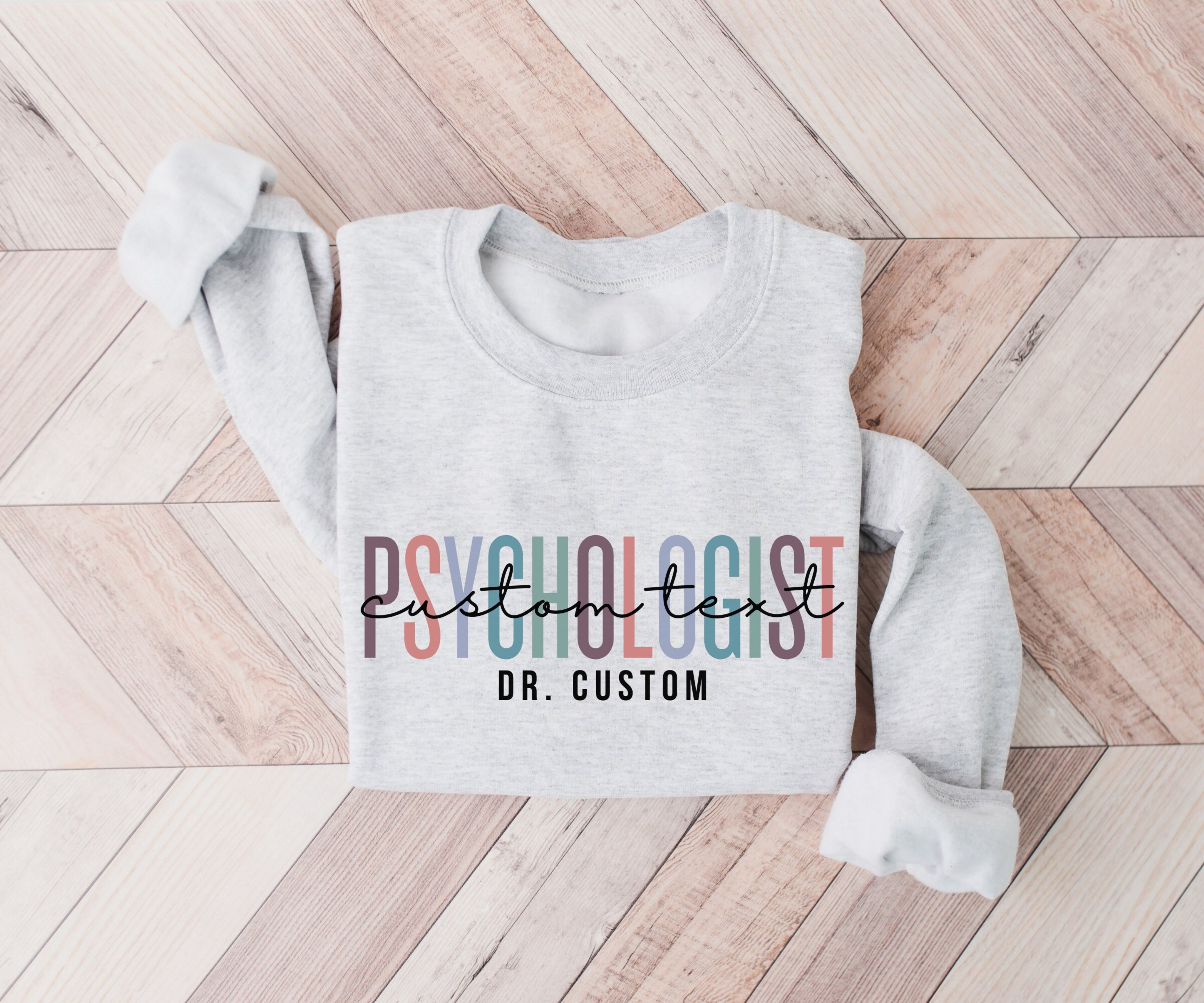 Custom Name Psychologist Sweatshirt, Personalized Psychology Sweater, Customized Gift for Psych, Graduation Gift Idea, Trendy Oversized Crew