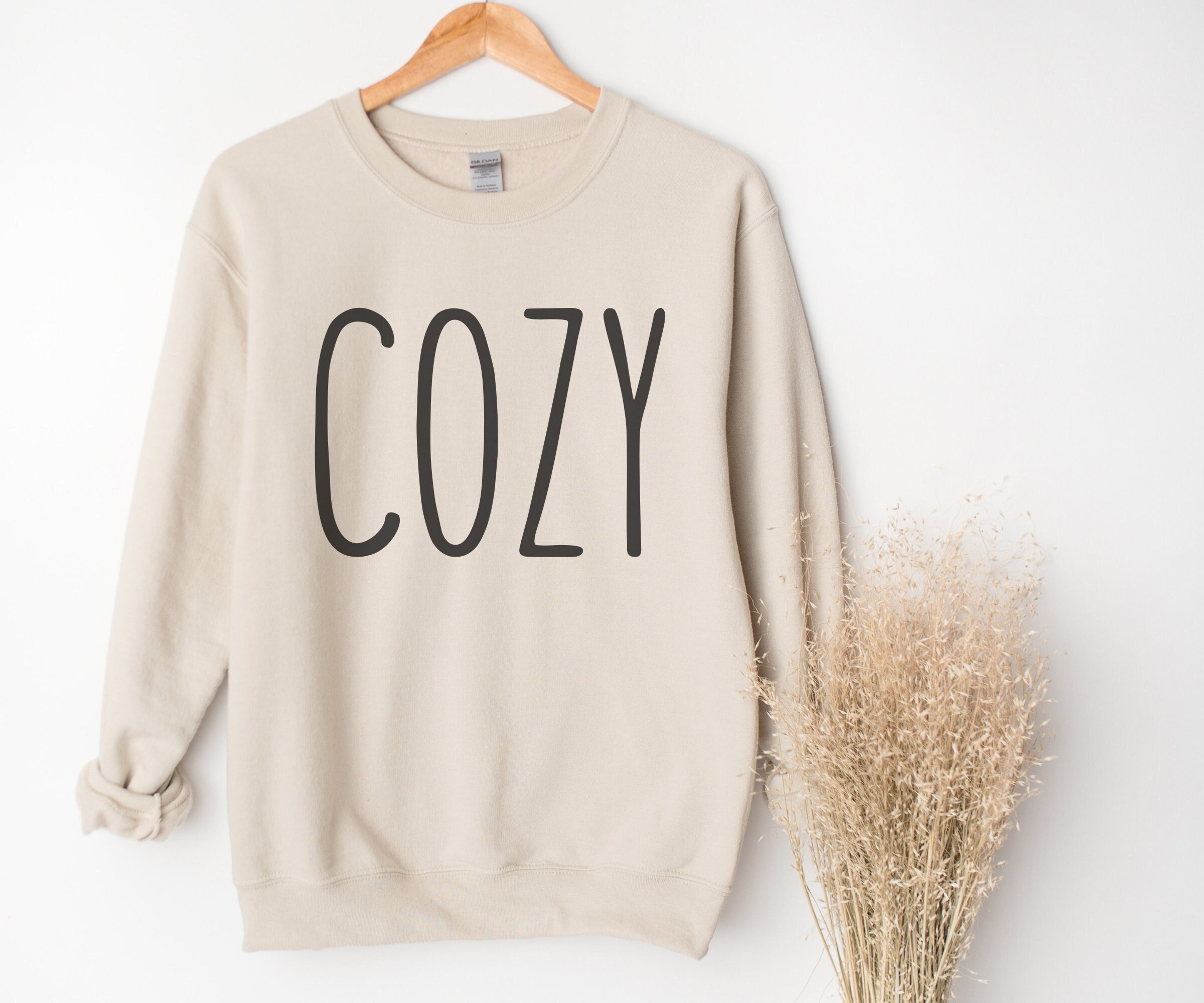 Cozy Sweatshirt, Oversized Winter Sweater, Cozy Season Fall Pullover, Vintage Holiday Sweater, Cozy Sweater for Women, Xmas Gift for Her