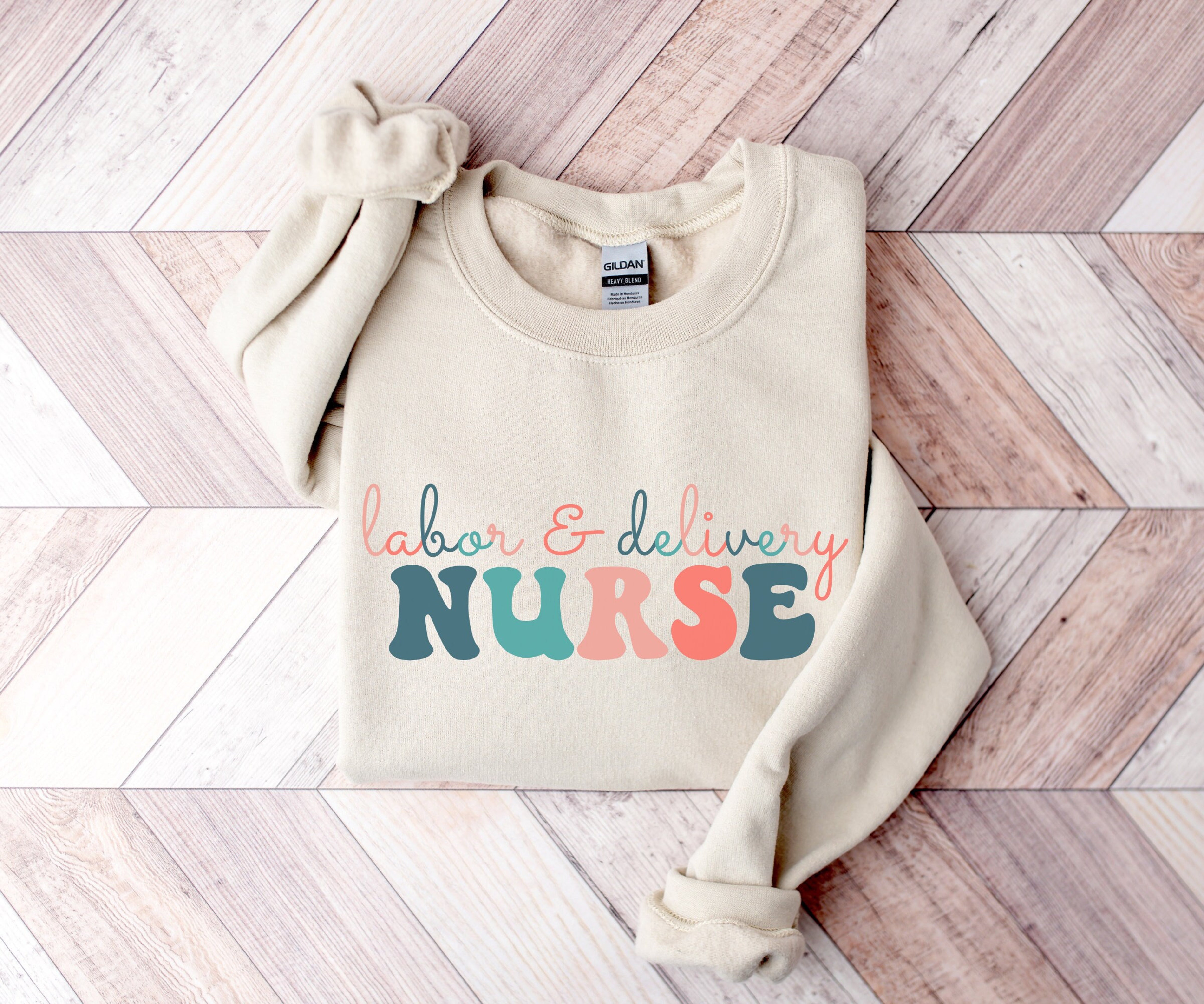 Labor and Delivery Nurse Sweatshirt, Gift for L&D Nurse, LD Nurse Sweatshirt, Retro Nurse Hoodie, Graduate Nurse Gift, Nursing Student Gift