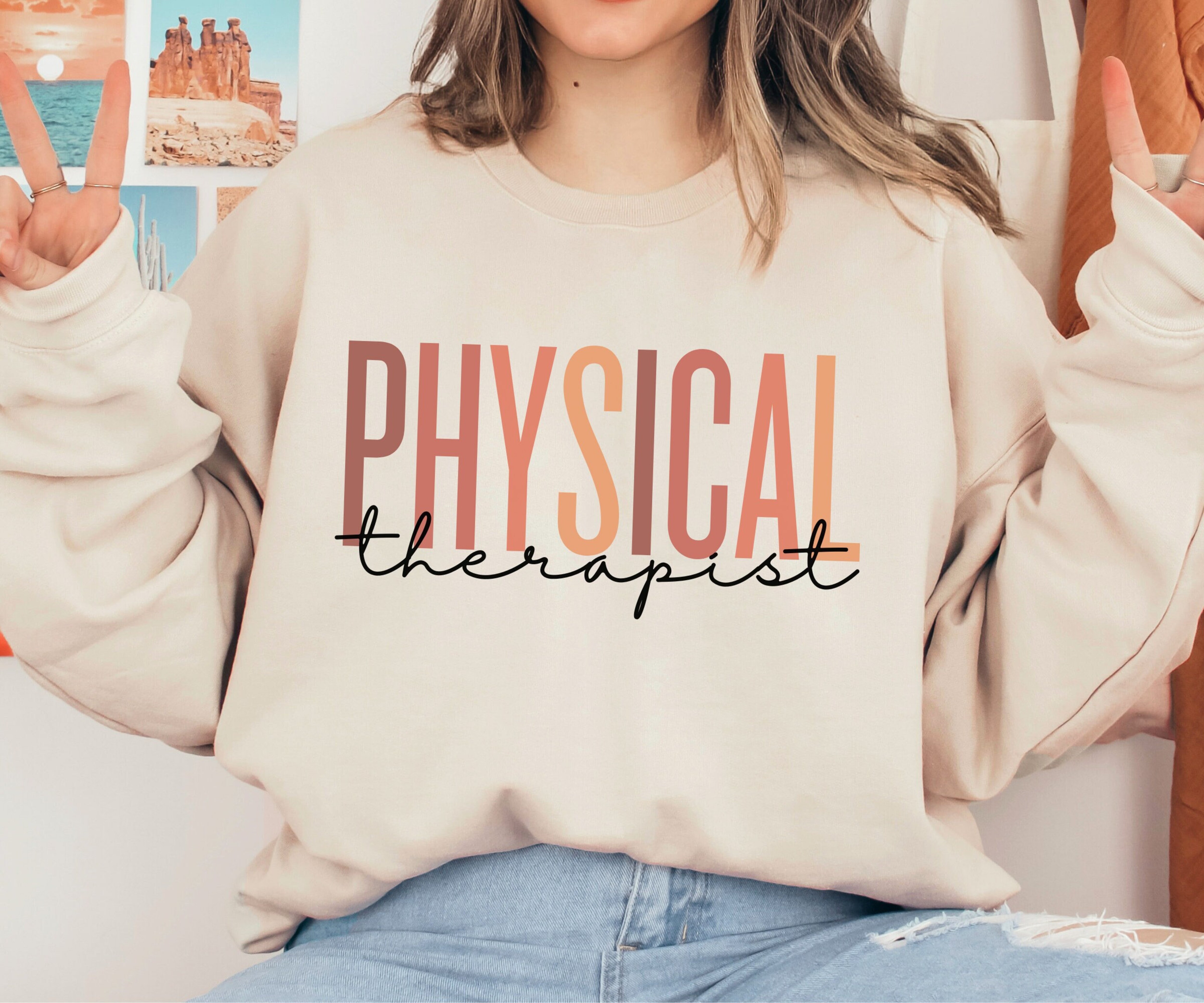 Physical Therapist Sweatshirt, Physical Therapy Sweater, PT Student Gift, Therapist Crewneck, Graduation Gift for PT, Gift for Therapist