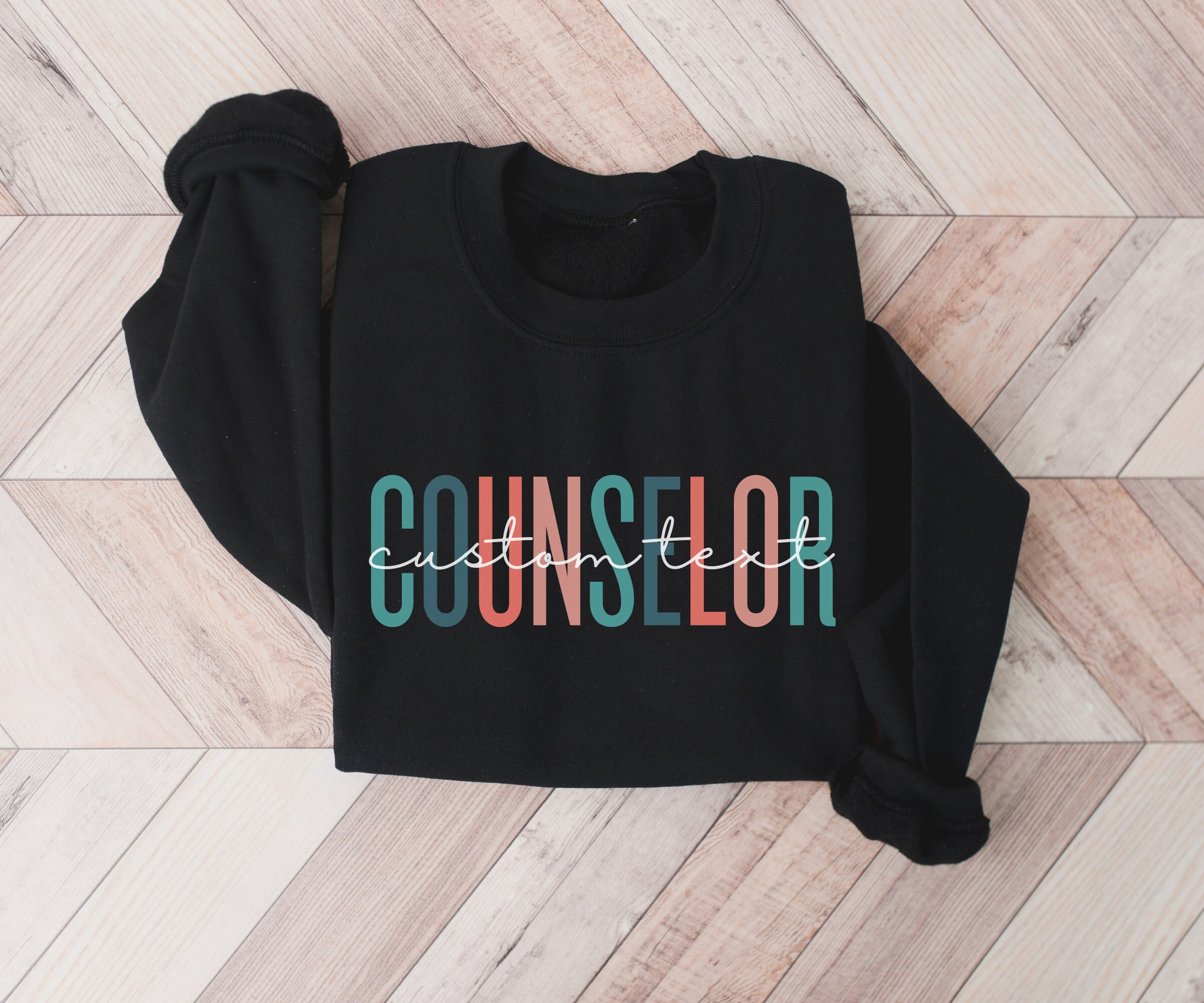 Customized Counselor Sweatshirt, Custom Counselor Sweater, Personalized Gift for New Counselor, School Counselor, Mental Health Counselor