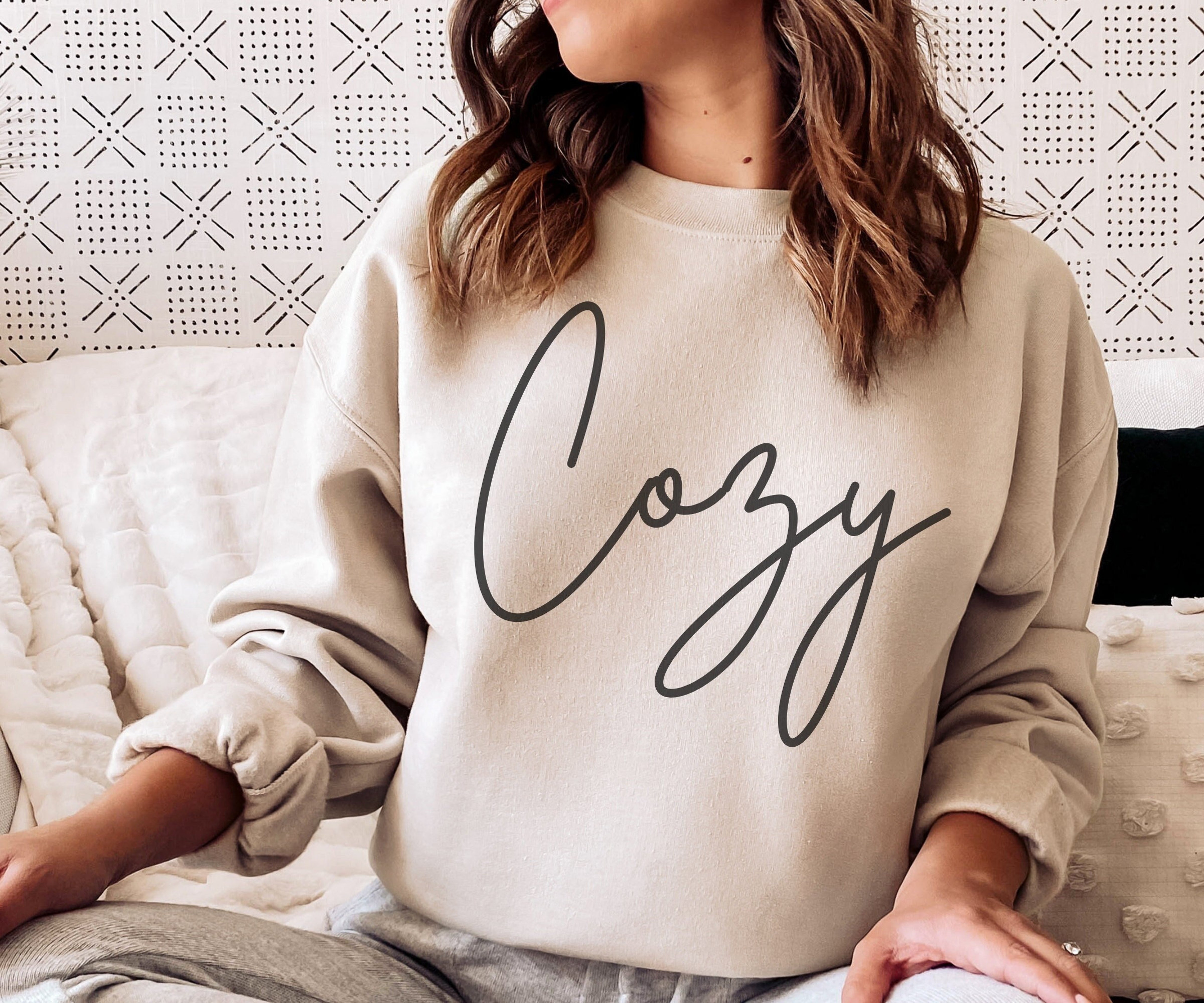 Cozy Sweatshirt, Oversized Cozy Season Sweater, Winter Crewneck, Holiday Sweater for Women, Cute Fall Vibes Sweater, Christmas Gift for Her