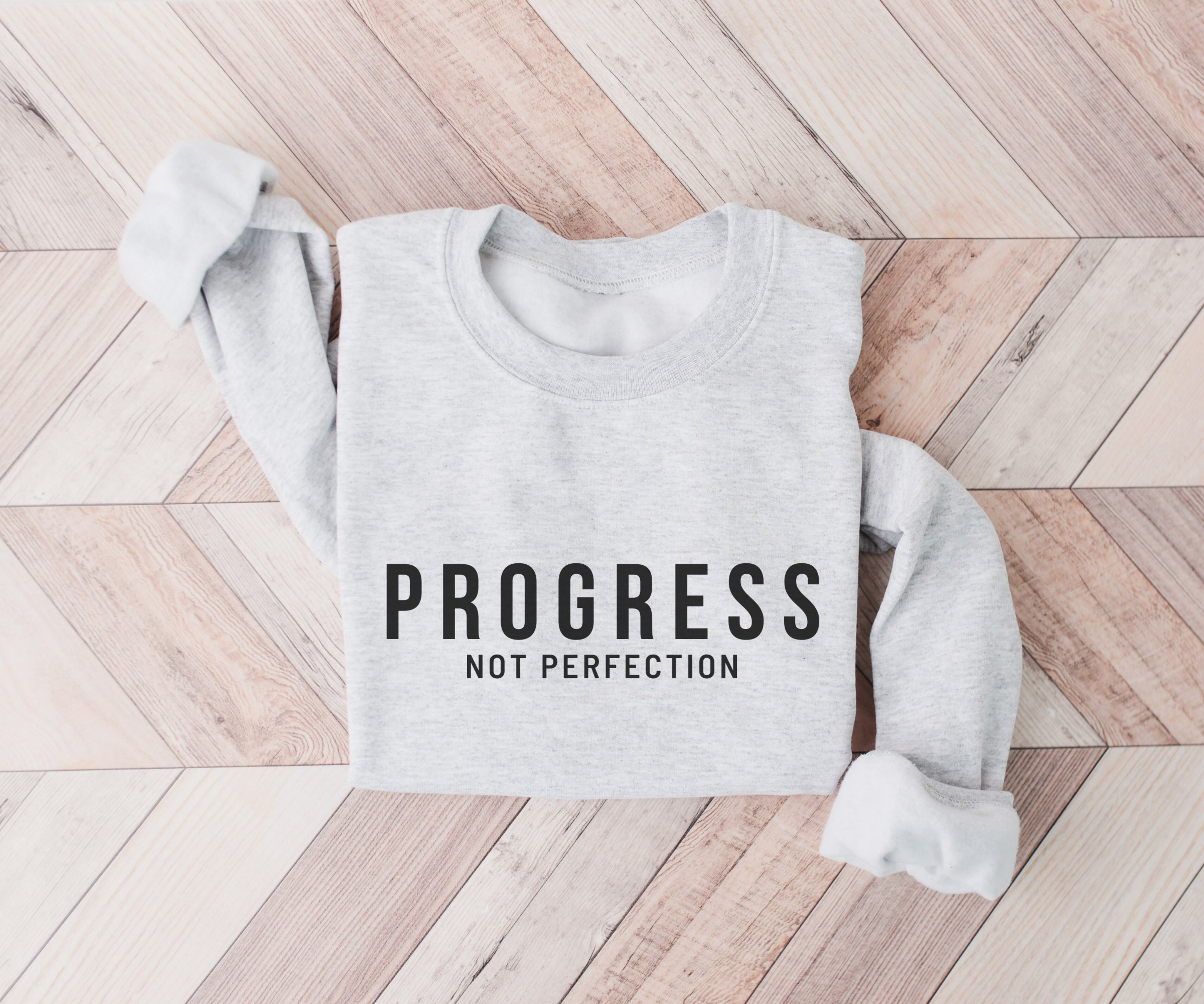 Progress Not Perfection, Motivational Sweatshirt, Mental Health Awareness Gift, Positive Thinking, Inspirational Sweatshirt, Unisex Sweater