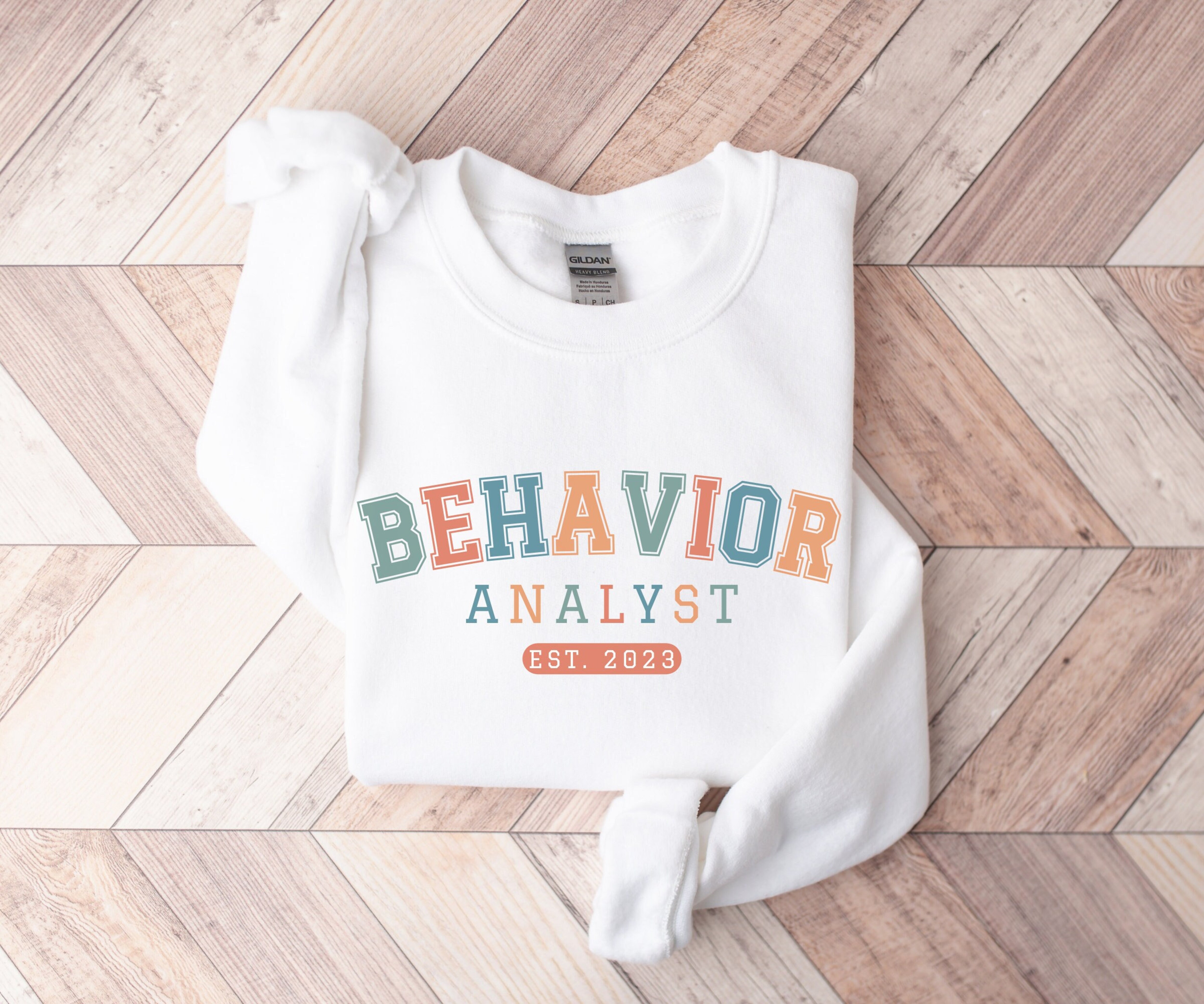 Personalized Behavior Analyst Sweatshirt, Custom Year Sweater, Customized Gift for Behavior Therapist, Graduation Gift, BCBA Gift, ABA Gift