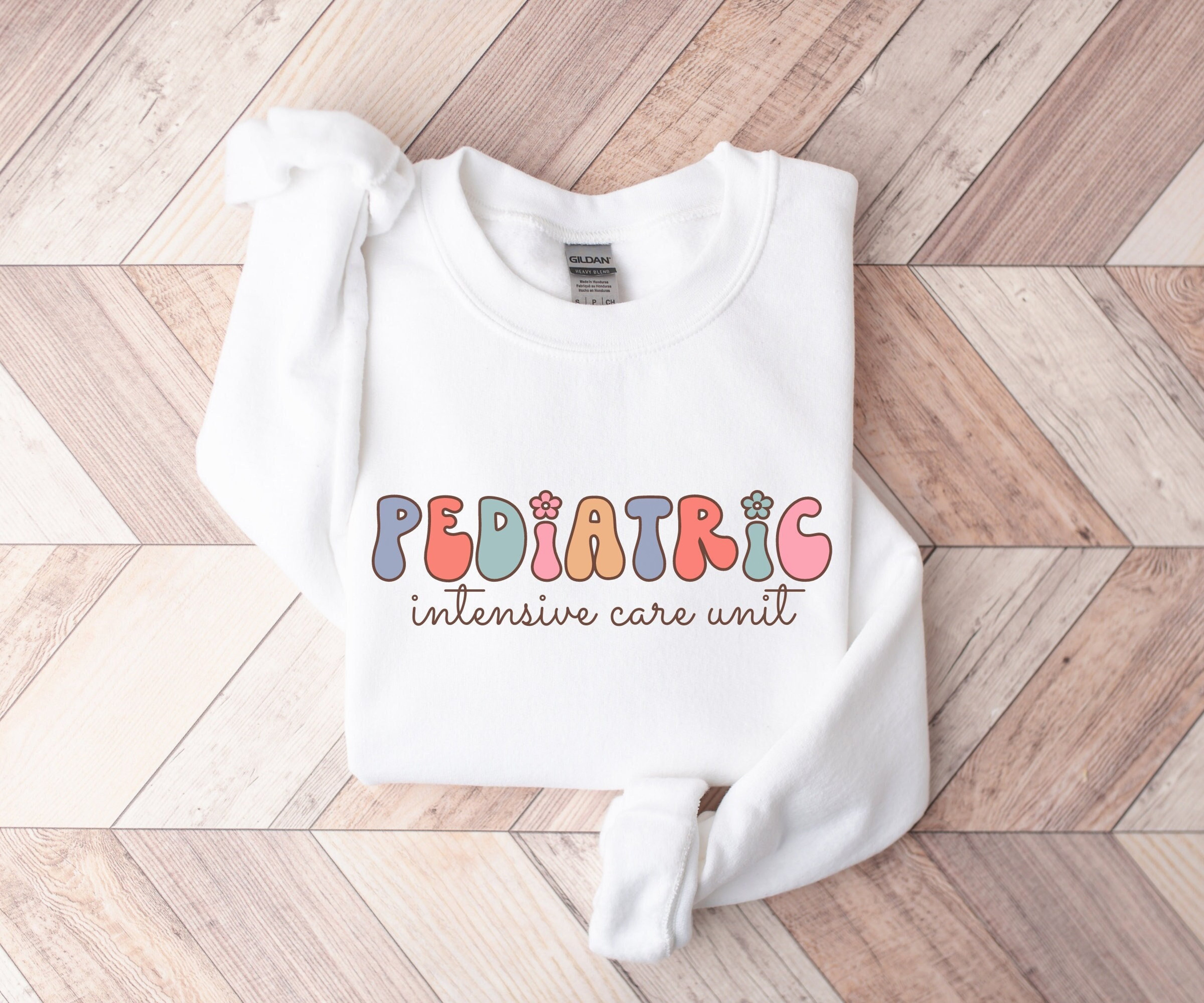 Pediatric Intensive Care Unit Sweatshirt, PICU Nurse Sweatshirt, Pediatric ICU Nurse Gift, Retro Nurse Sweater, Gift for Nurse, Nurse Hoodie