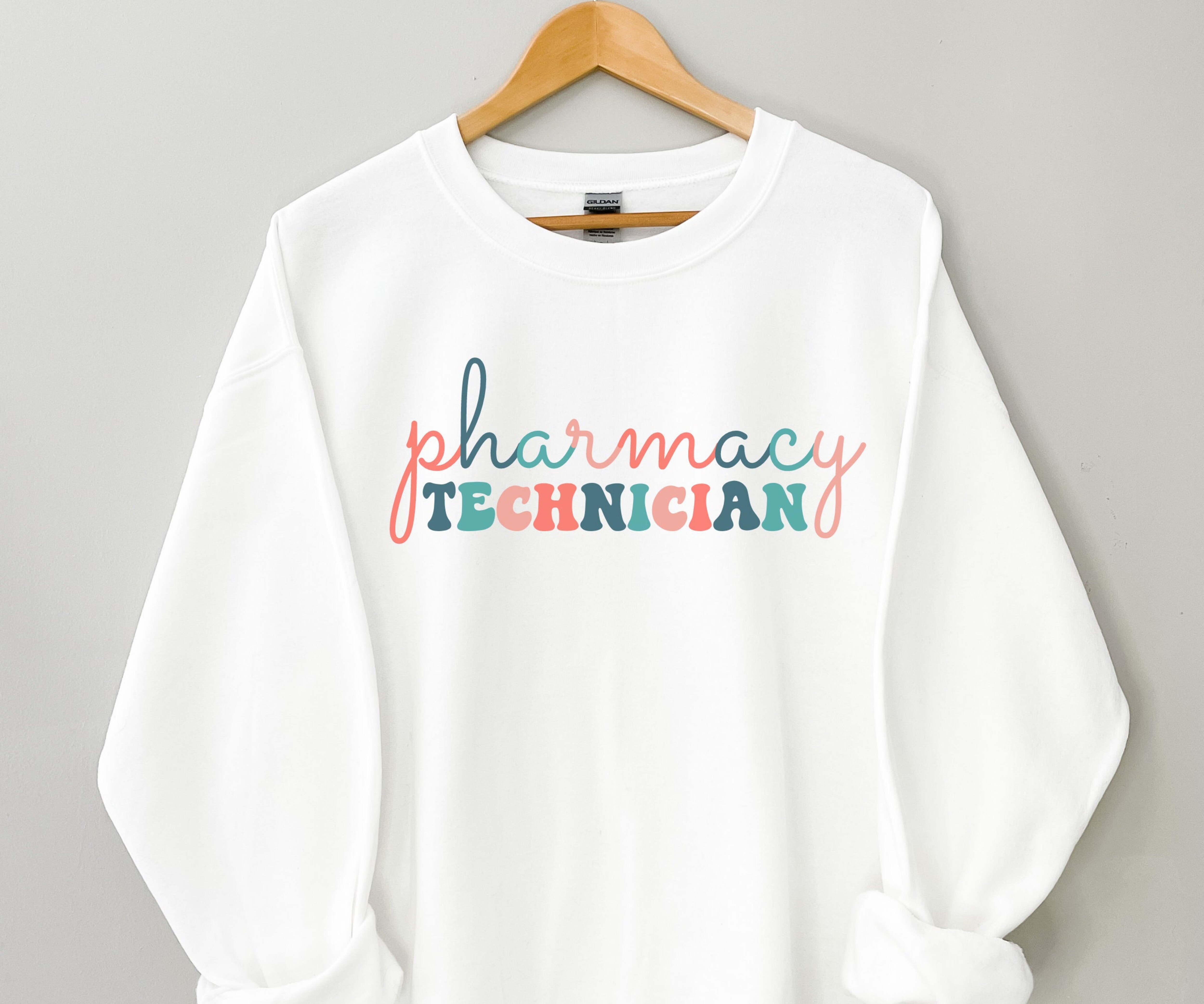 Pharmacy Technician Sweatshirt, Pharm Tech Sweater, Retro Pharmacy Hoodie, Pharmacy Technician Gift Idea, Pharmacy Technician Graduation