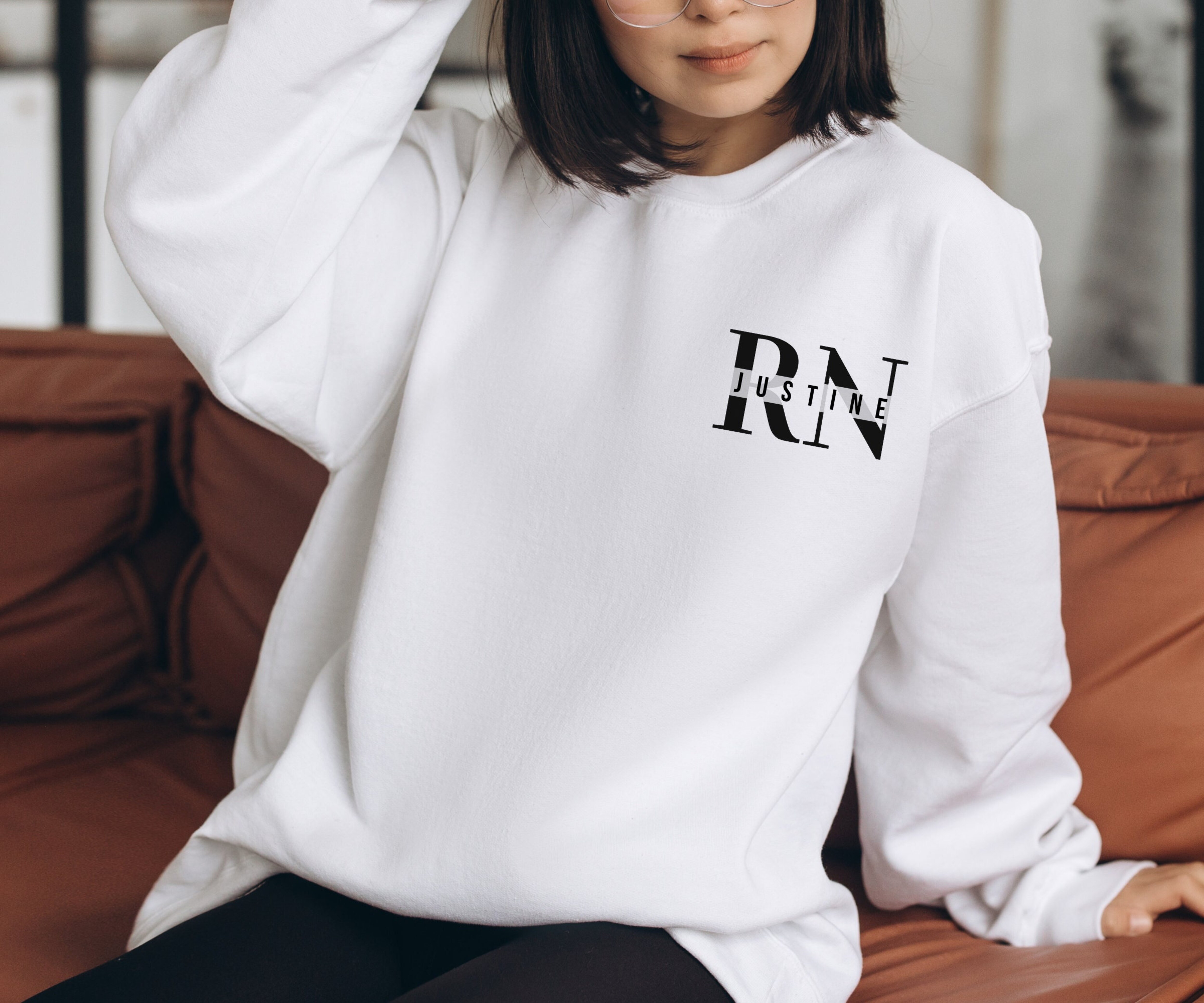 Personalized Nurse Sweatshirt, Custom Gift for Nurse, Custom RN Sweatshirt, Personalized Nurse Gift, Sweatshirt for Nurse, Nurse Gift