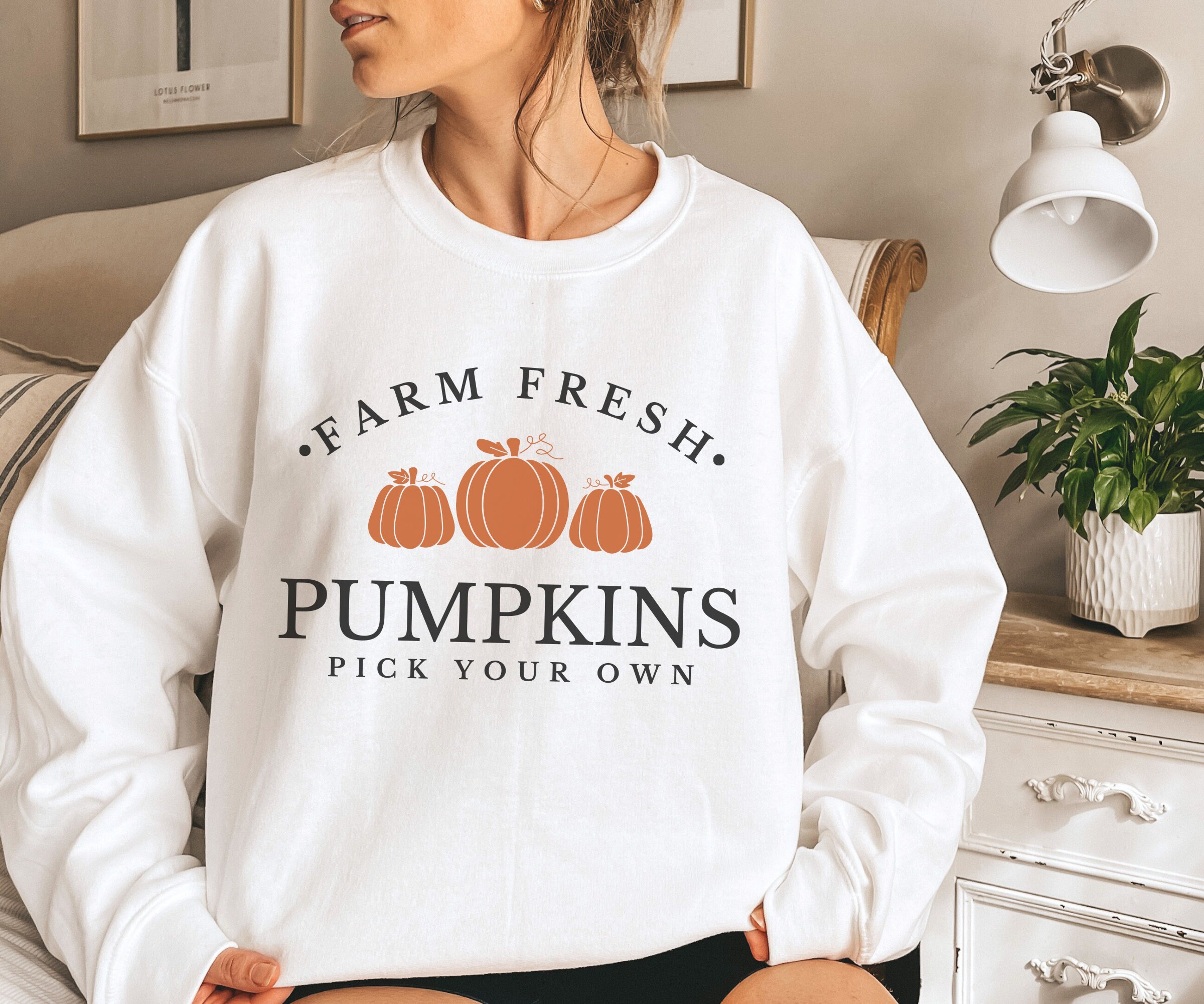 Farm Fresh Pumpkins Sweater, Cute Pumpkin Sweatshirt, Pumpkin Patch Sweatshirt, Cute Fall Sweatshirt, Trendy Fall Crewneck, Oversized Fall