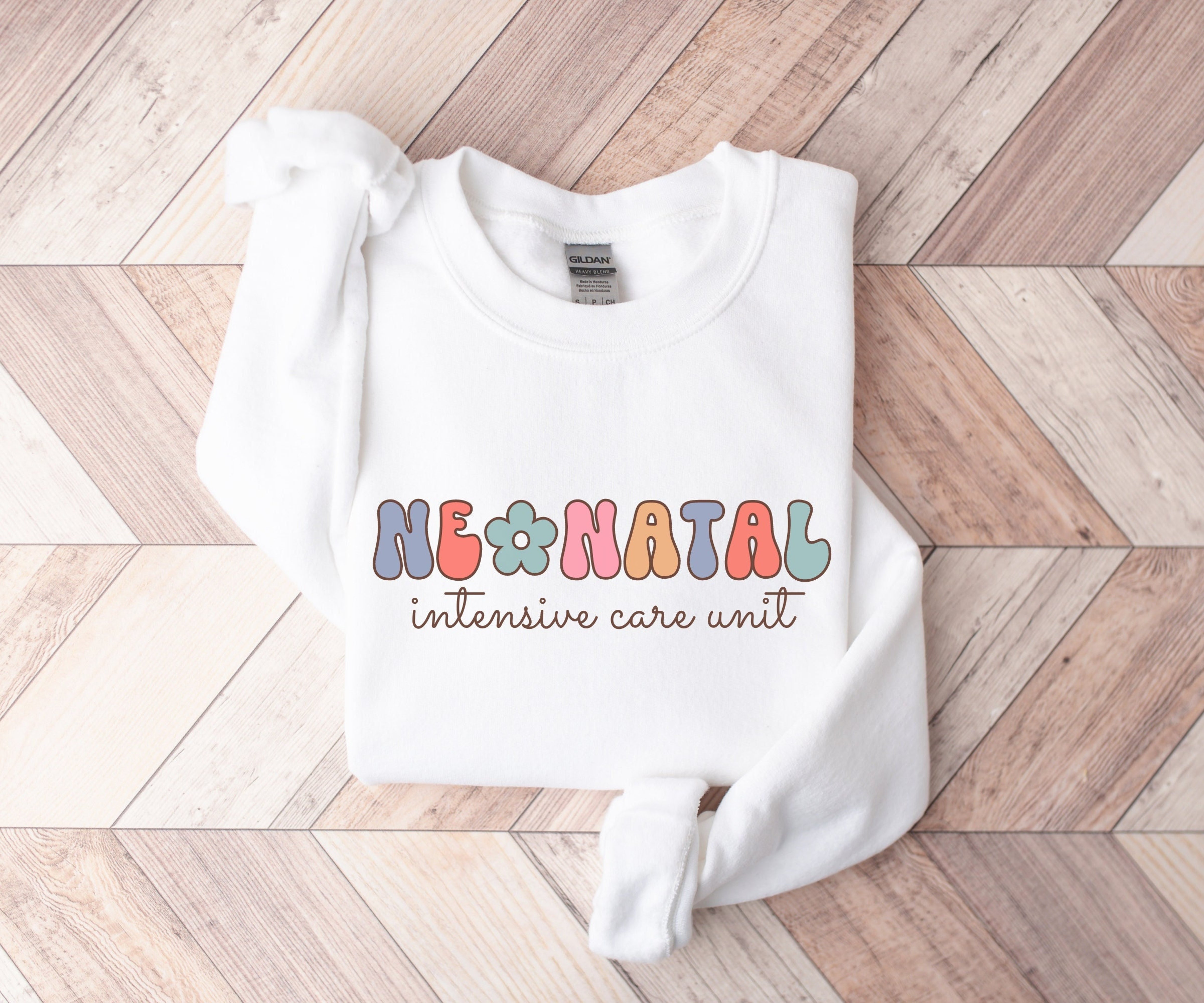 Neonatal Intensive Care Unit Sweatshirt, NICU Nurse Sweatshirt, Neonatal ICU Nurse Sweater, Retro Nurse Hoodie, Gift for Graduate Nurse