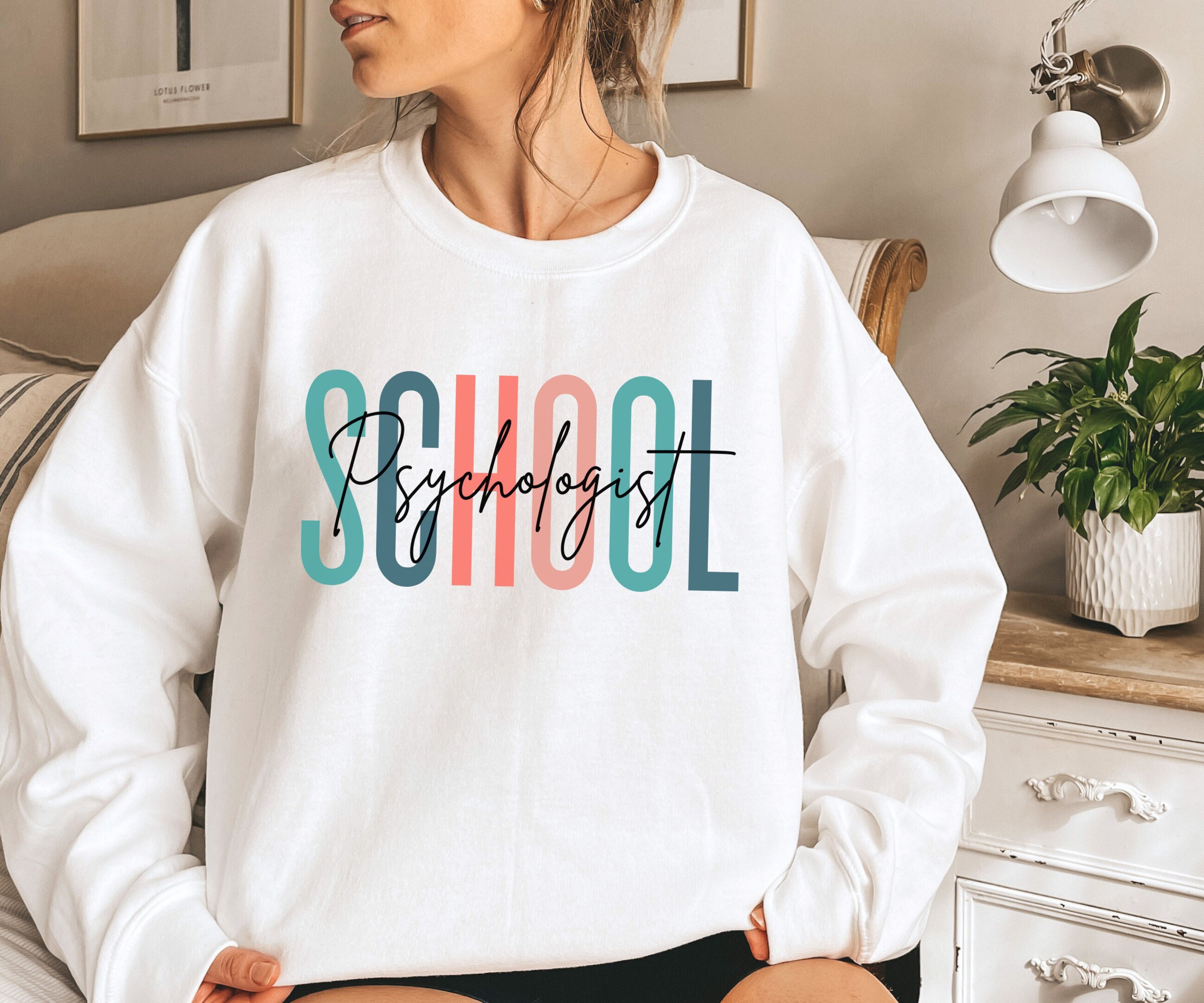 School Psychologist Sweater, Psychology Sweatshirt, Oversized Crewneck, Gift for Psychologist, New Psychologist Hoodie, School Psych Crew