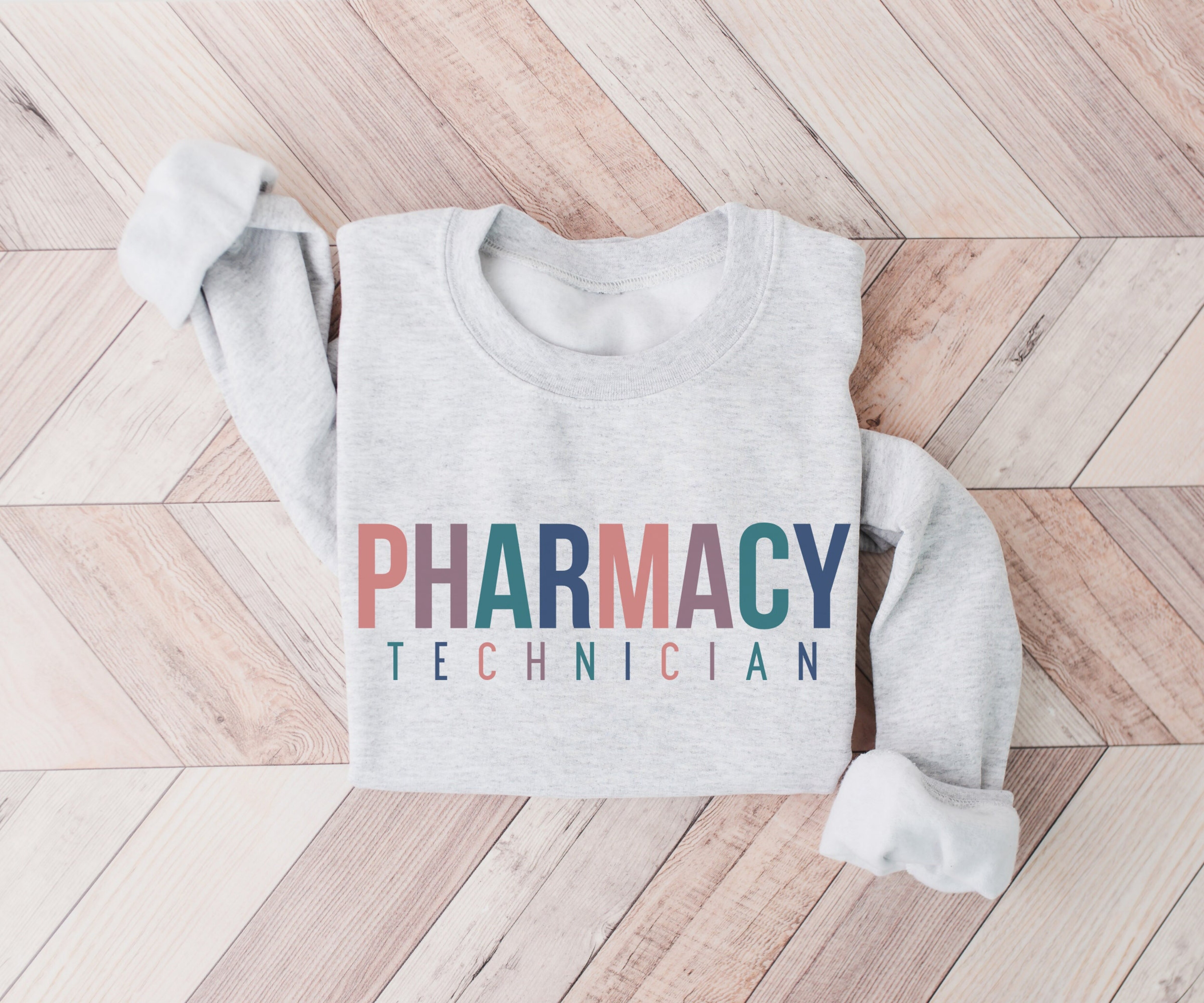 Pharmacy Technician Sweatshirt, Pharm Tech Sweater, Oversized Crewneck for Pharmacy Tech, Pharmacy Technician Gift, Grad Gift for Pharm Tech