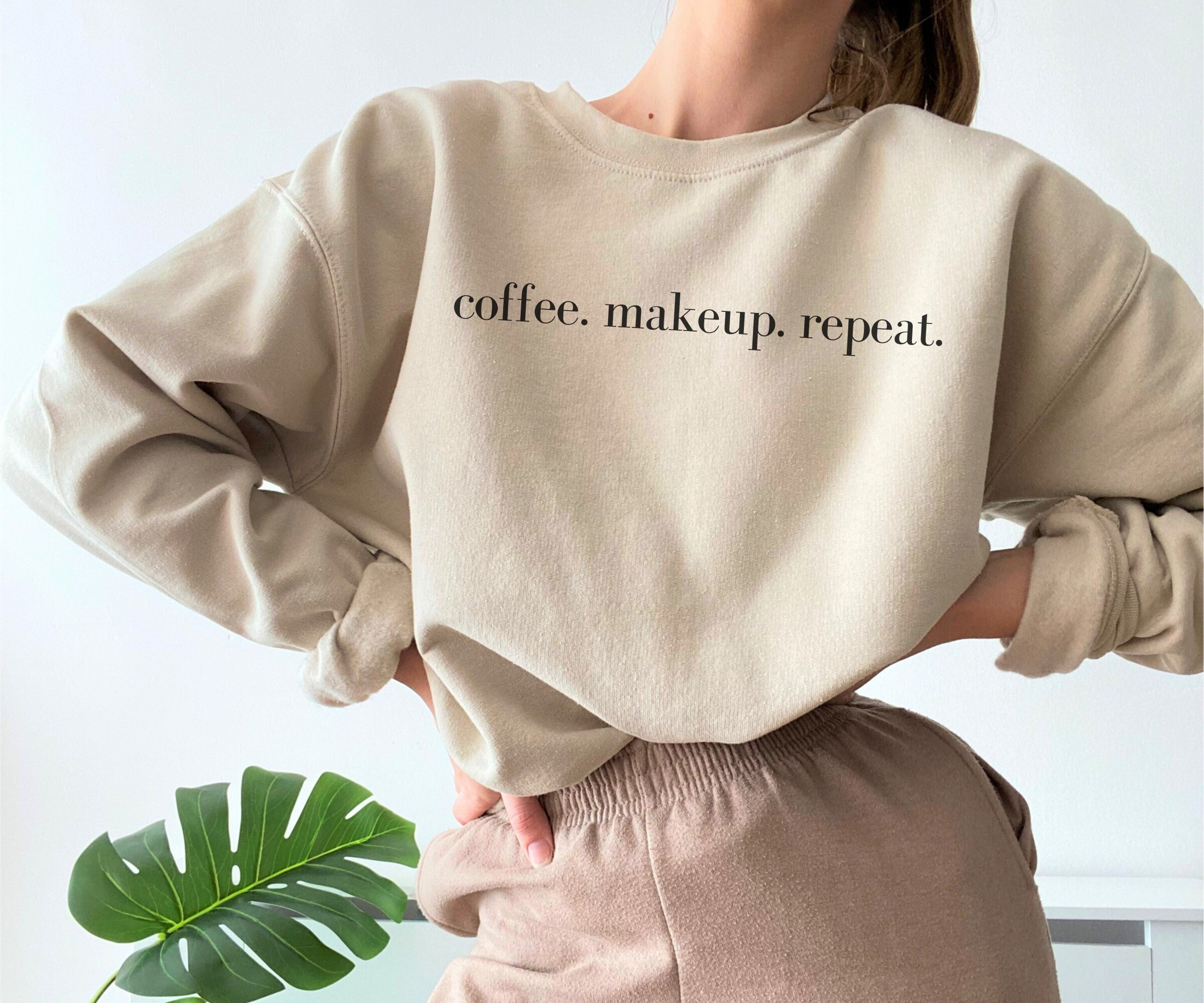 Minimal Makeup Artist Sweatshirt, Cosmetology Sweater, Gift for Makeup Artist, Gift for Cosmetologist, MUA Crewneck, Cosmetologist Grad Gift