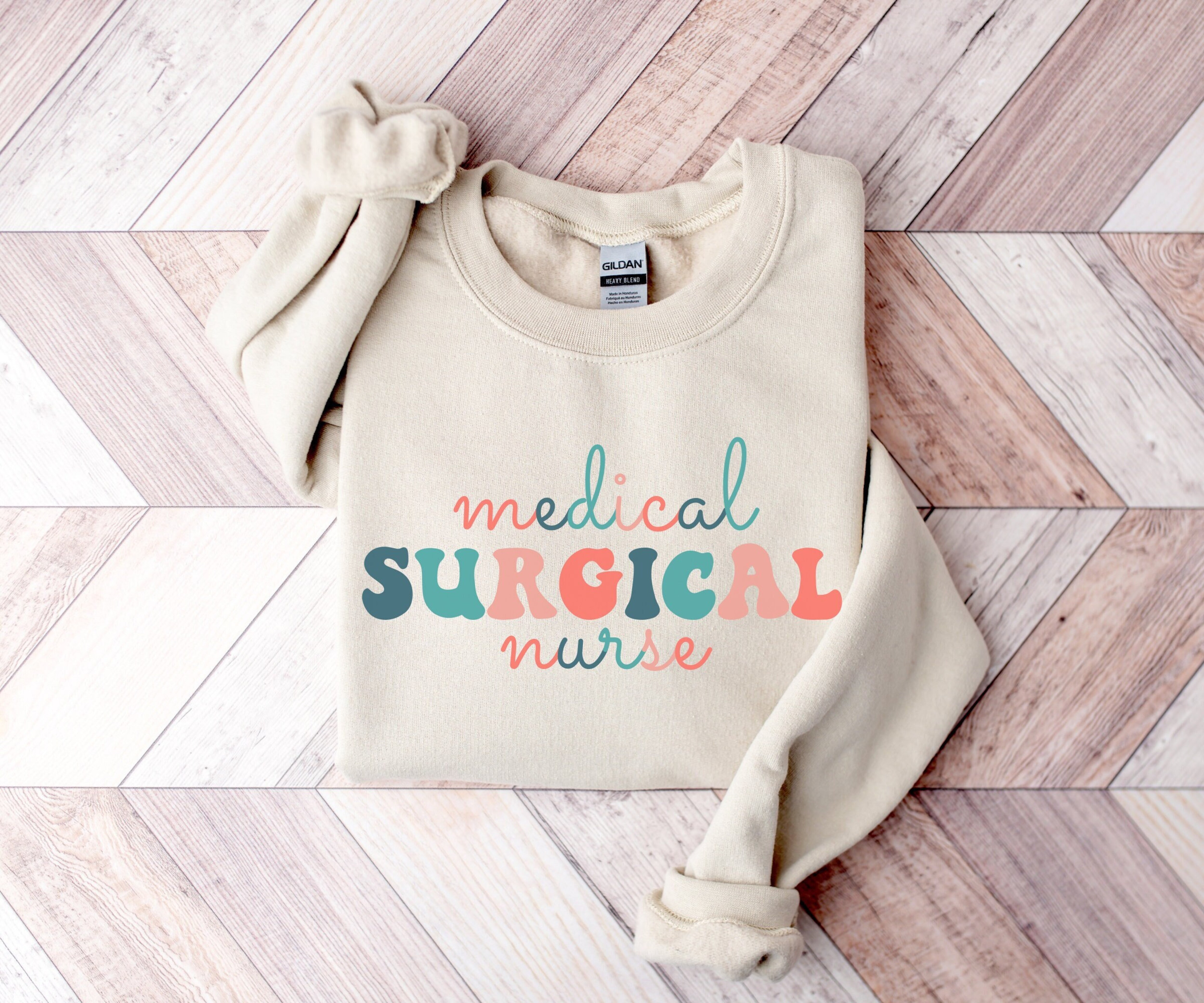 Medical Surgical Nurse Sweatshirt, Med Surg Sweatshirt, Retro Nurse Hoodie, Gift for Nurse, Nurse Graduation Gift, Nursing Student Sweater