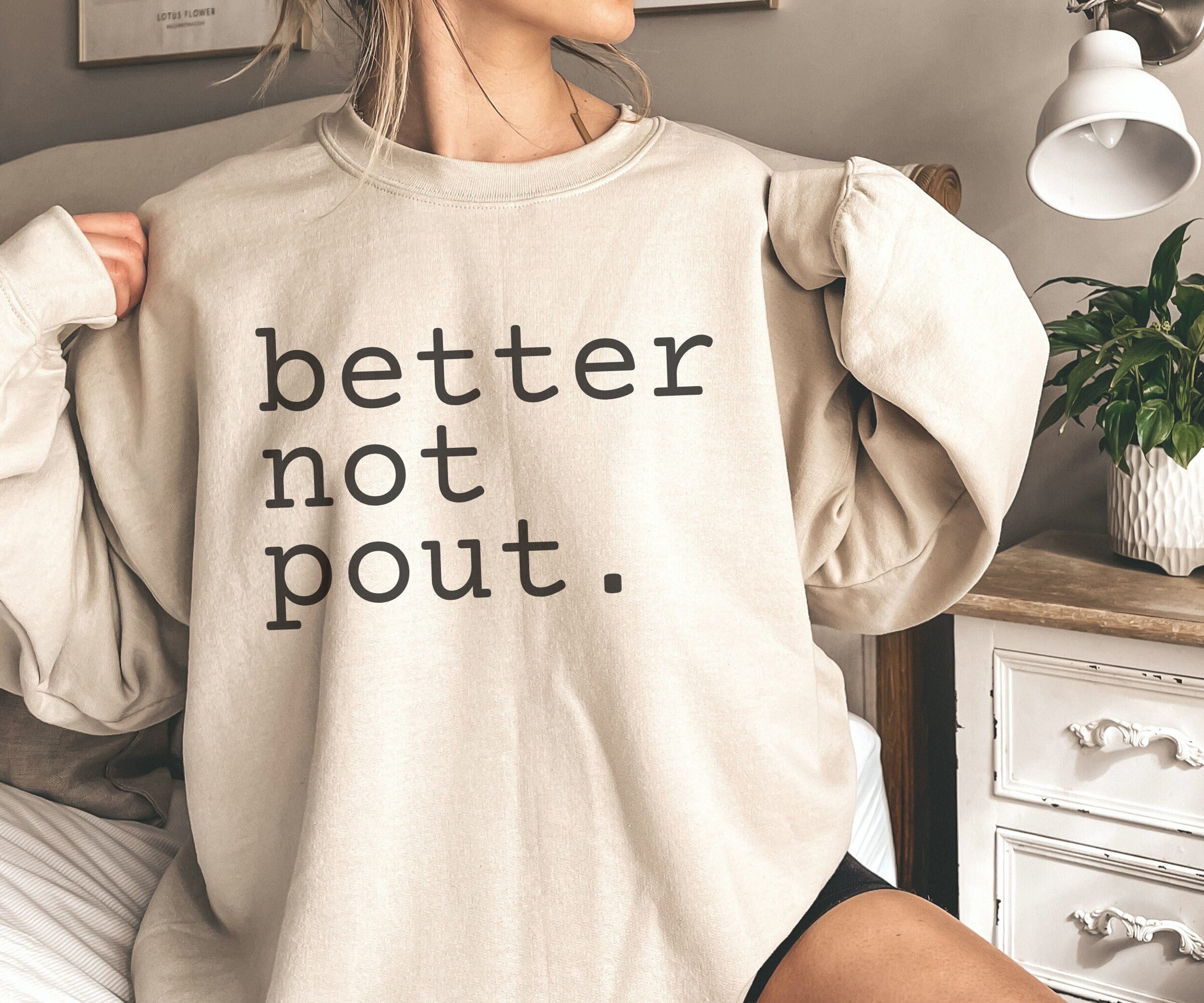 Better Not Pout, Vintage Christmas Sweatshirt, Xmas Gift For Women, Christmas Gift for Her, Women Holiday Sweater, Funny Christmas Crewneck