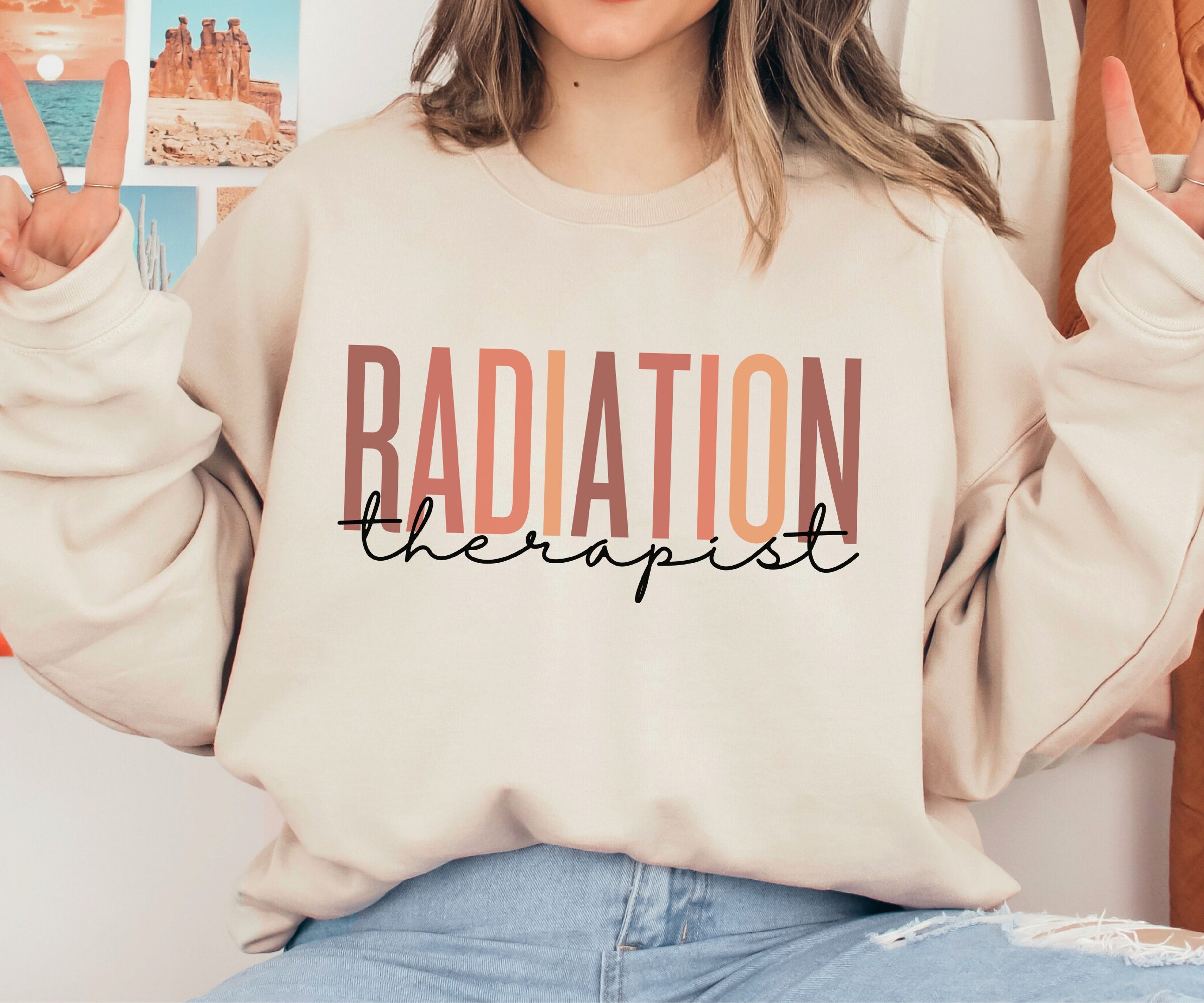 Radiation Therapist Sweater, Radiation Therapy Sweatshirt, Rad Technologist Crewneck, Gift for Rad Tech, Graduation Gift Idea for Therapist