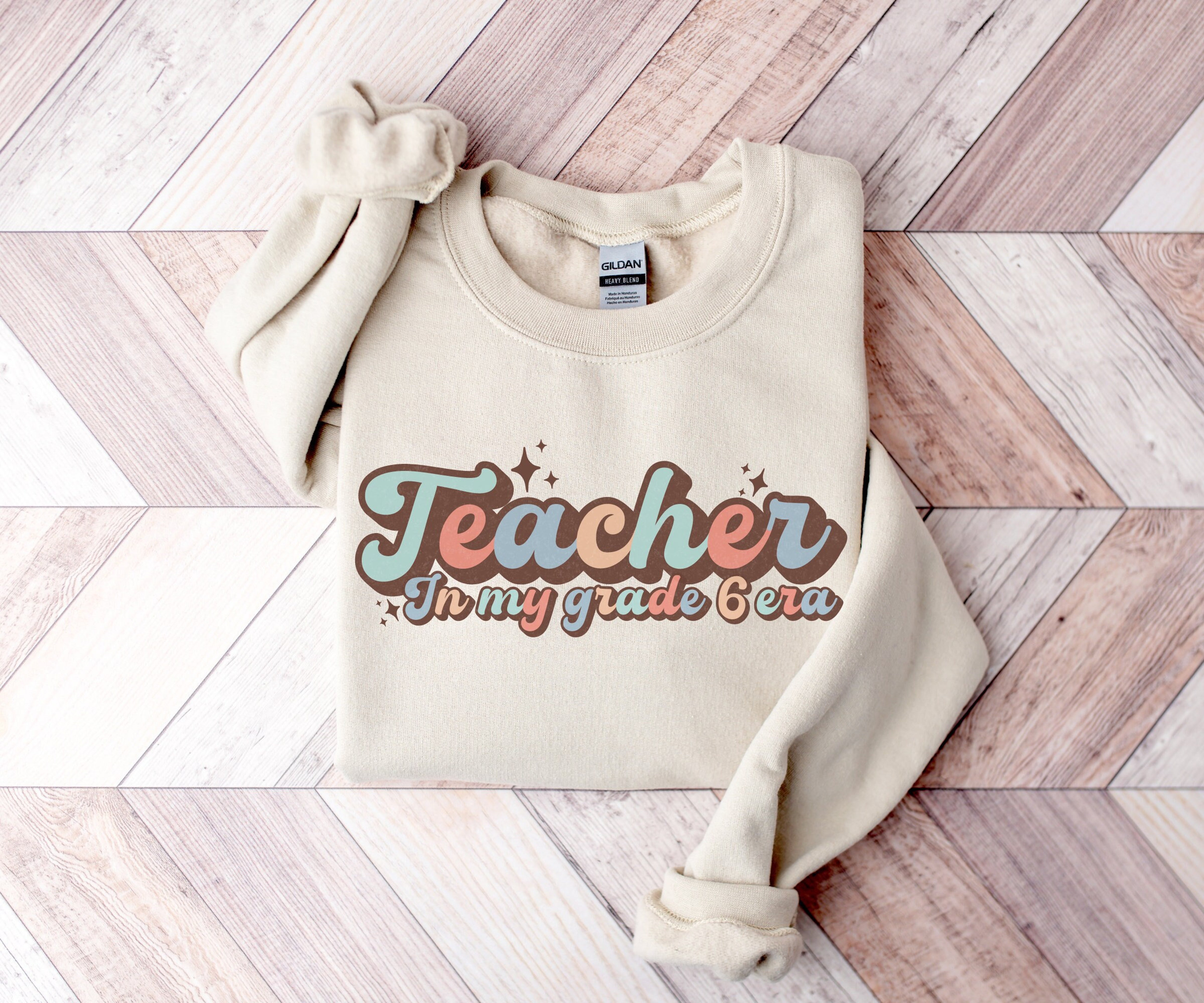 Custom Teacher Sweatshirt, In My Grade Level Era, Personalized Grade Level Sweatshirt, Retro Teacher Sweatshirt, Trendy Teacher Crewneck