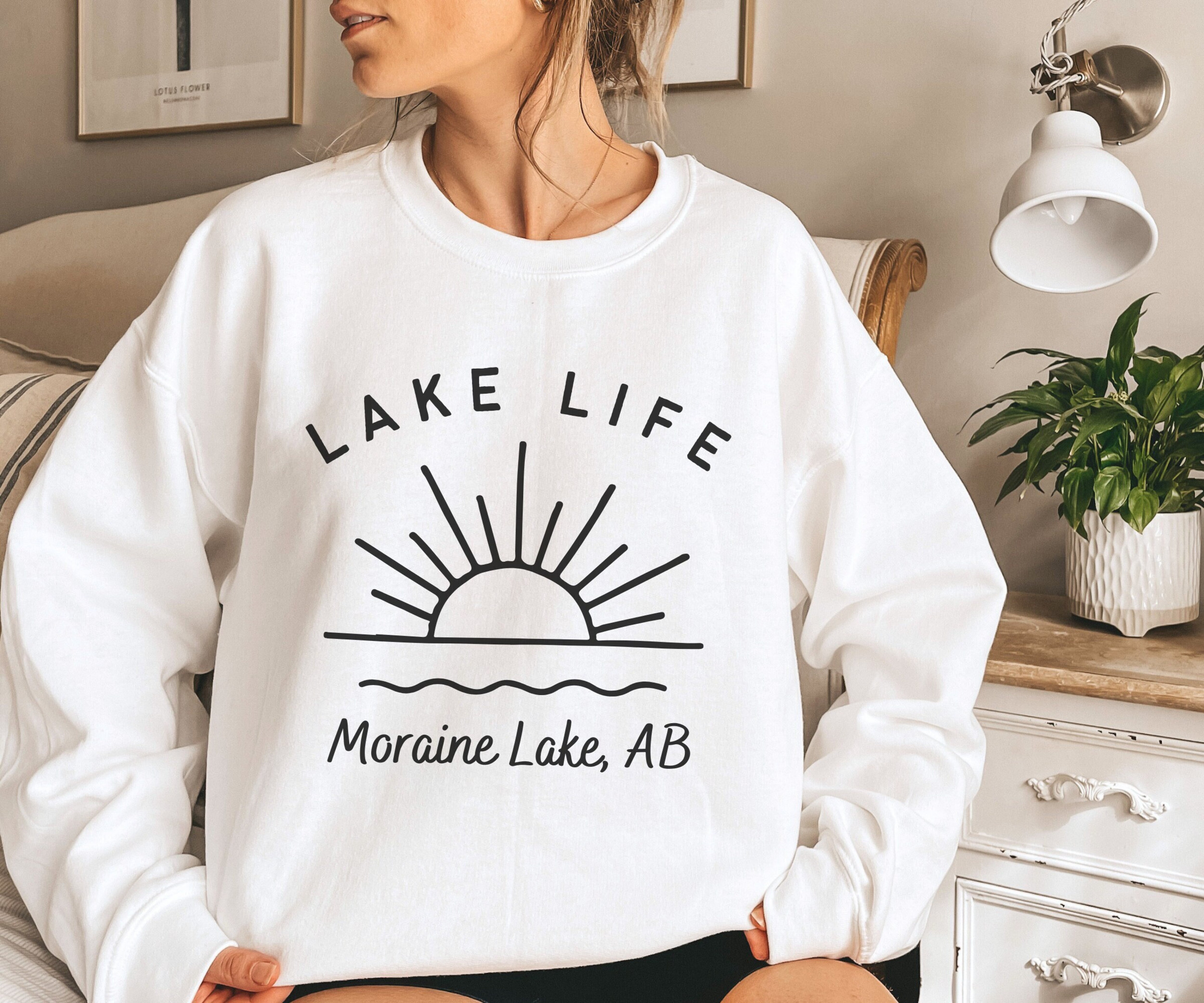 Custom Lake Sweatshirt, Personalized Lake Life Sweater, Custom Lake Vacation Gift, Customized Lake House Gift, Custom Lake Lover Gift Idea