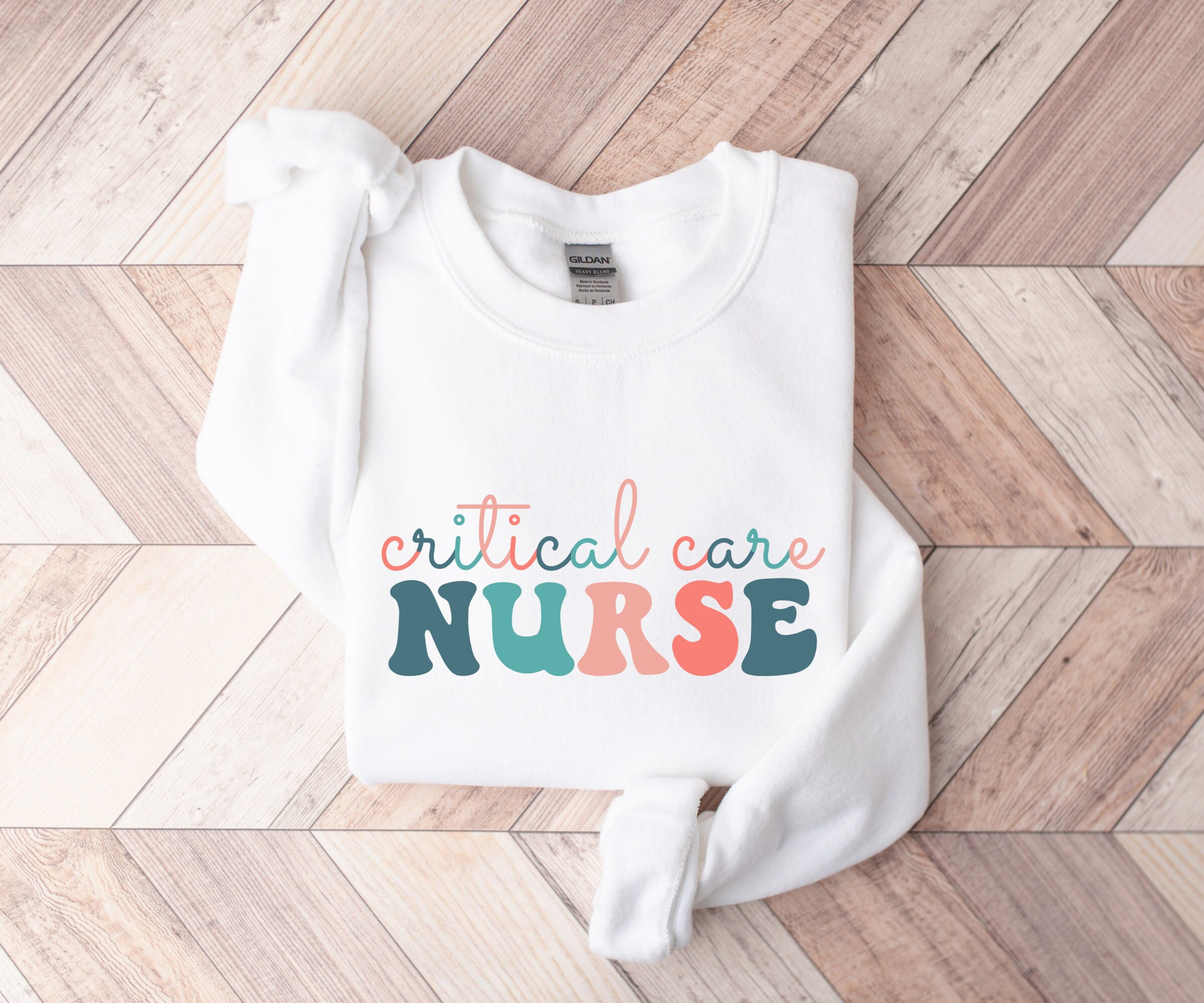 Critical Care Nurse Sweatshirt, Nurse Gift, Gift for Nurse, Retro Nurse Hoodie, Sweatshirt for Nurse, Trendy Nurse, Nurse Graduation Gift