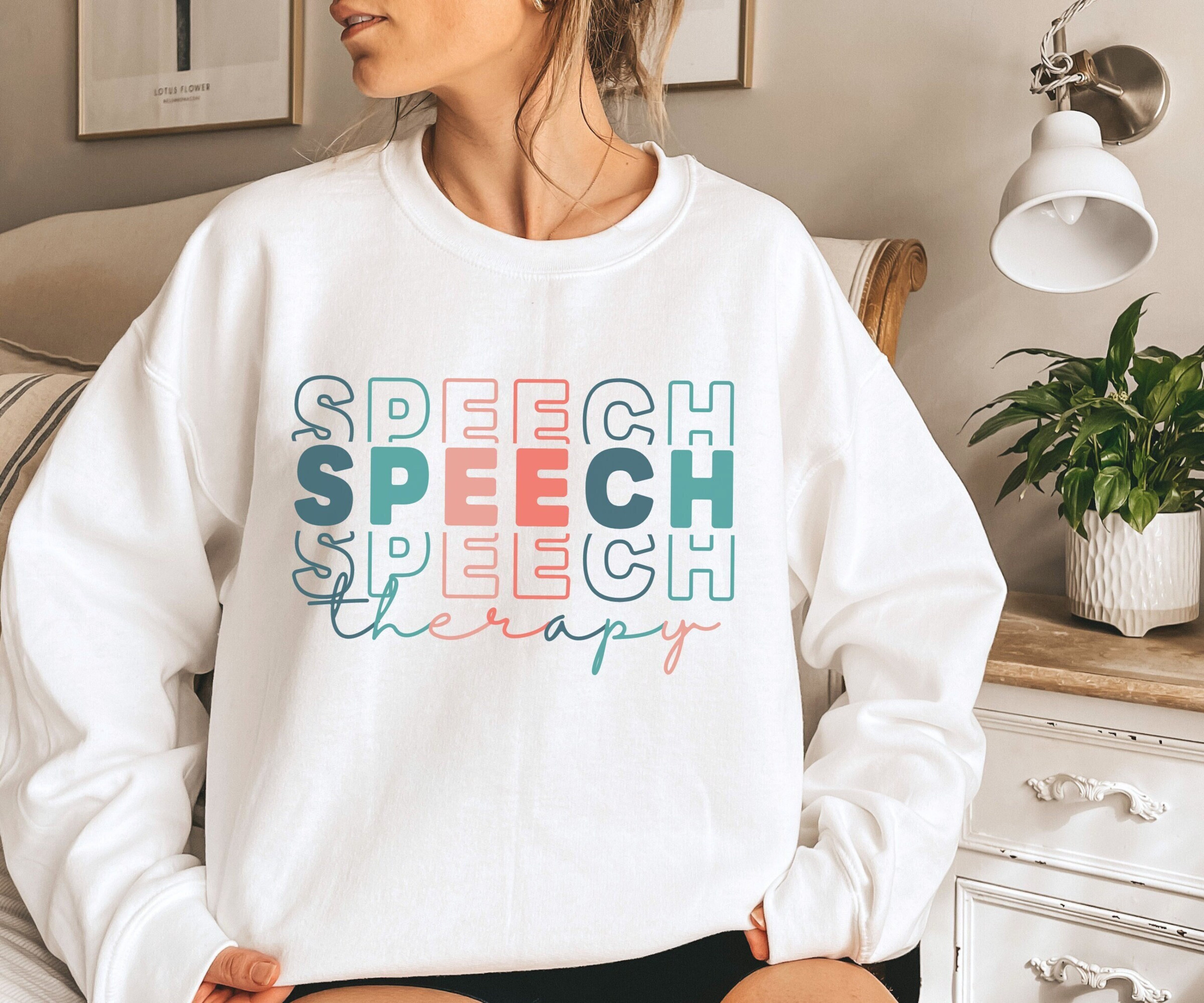 Speech Therapy Sweatshirt, Speech Language Pathologist Sweater, Speech Grad Gift, Gift for Therapist Assistant, SLPA Crewneck, Gift for SLP