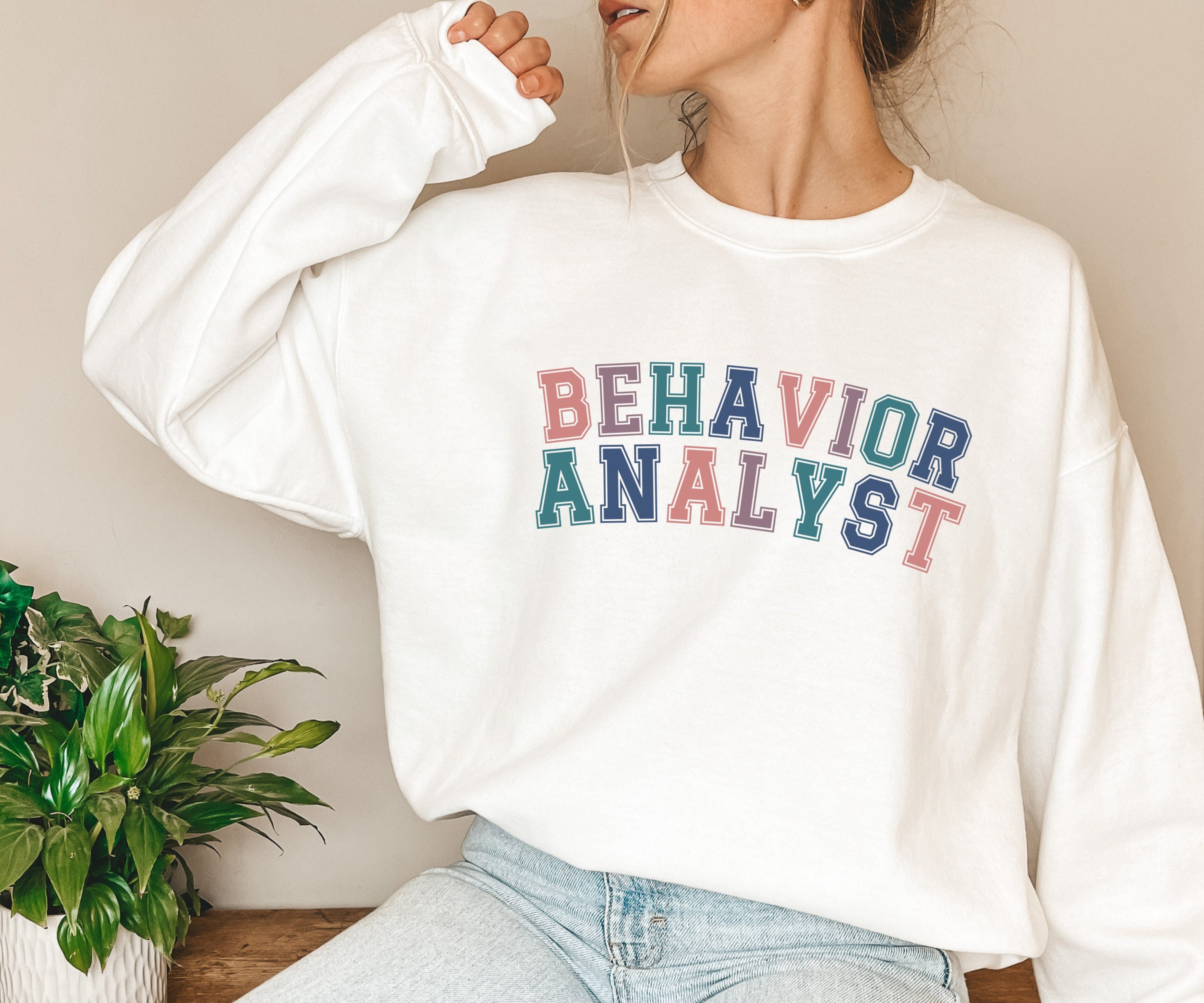 Behavior Analyst Sweater, Behavior Therapist Sweatshirt, Graduation Gift for BCBA, ABA Gift, Behavior Therapy Hoodie, Oversized Crewneck