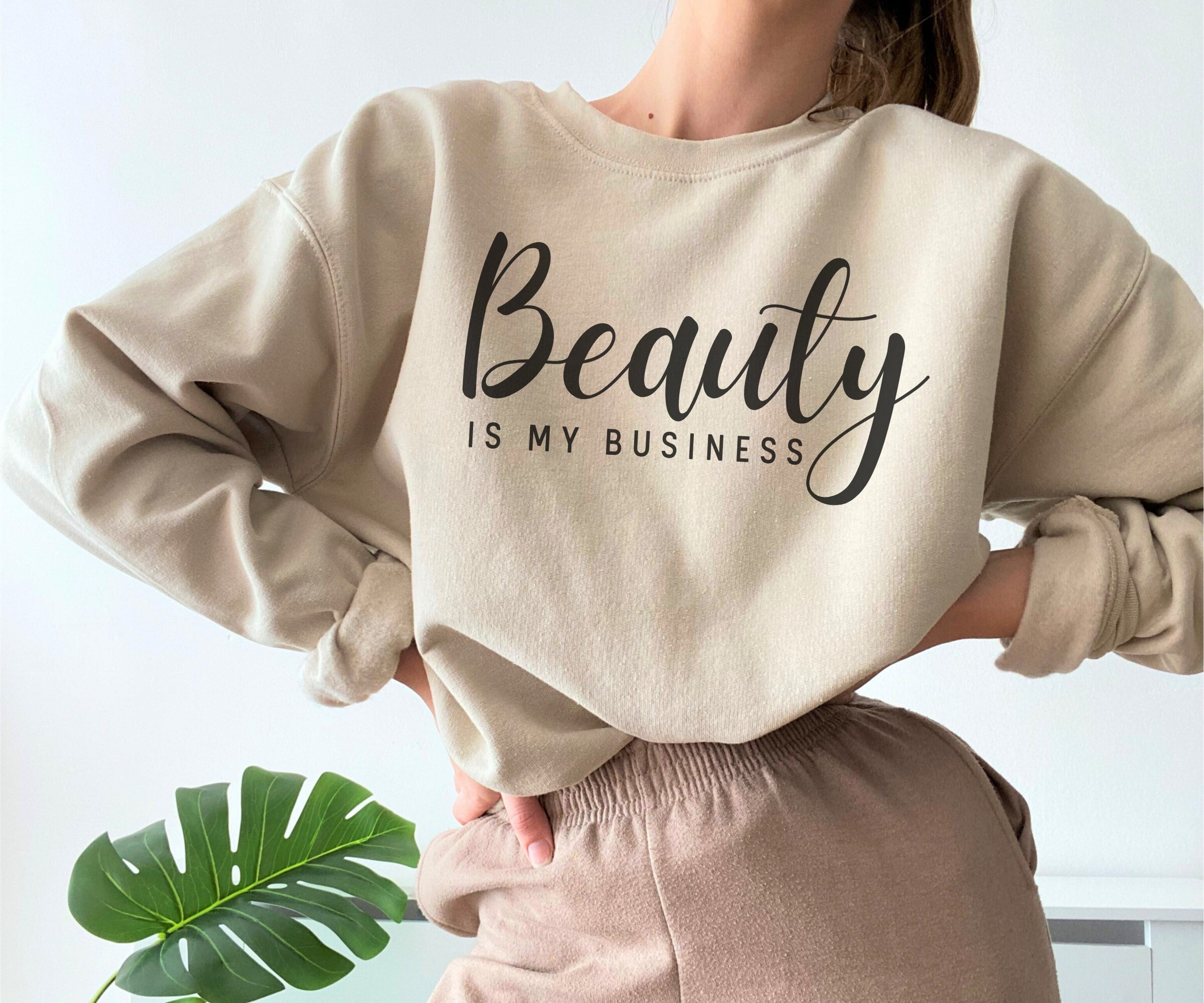 Beauty Business Sweatshirt, Beautician Sweater, Cosmetology Gift, Esthetician Gift, Hairstylist Gift, Nail Artist Gift, Eyelash Business