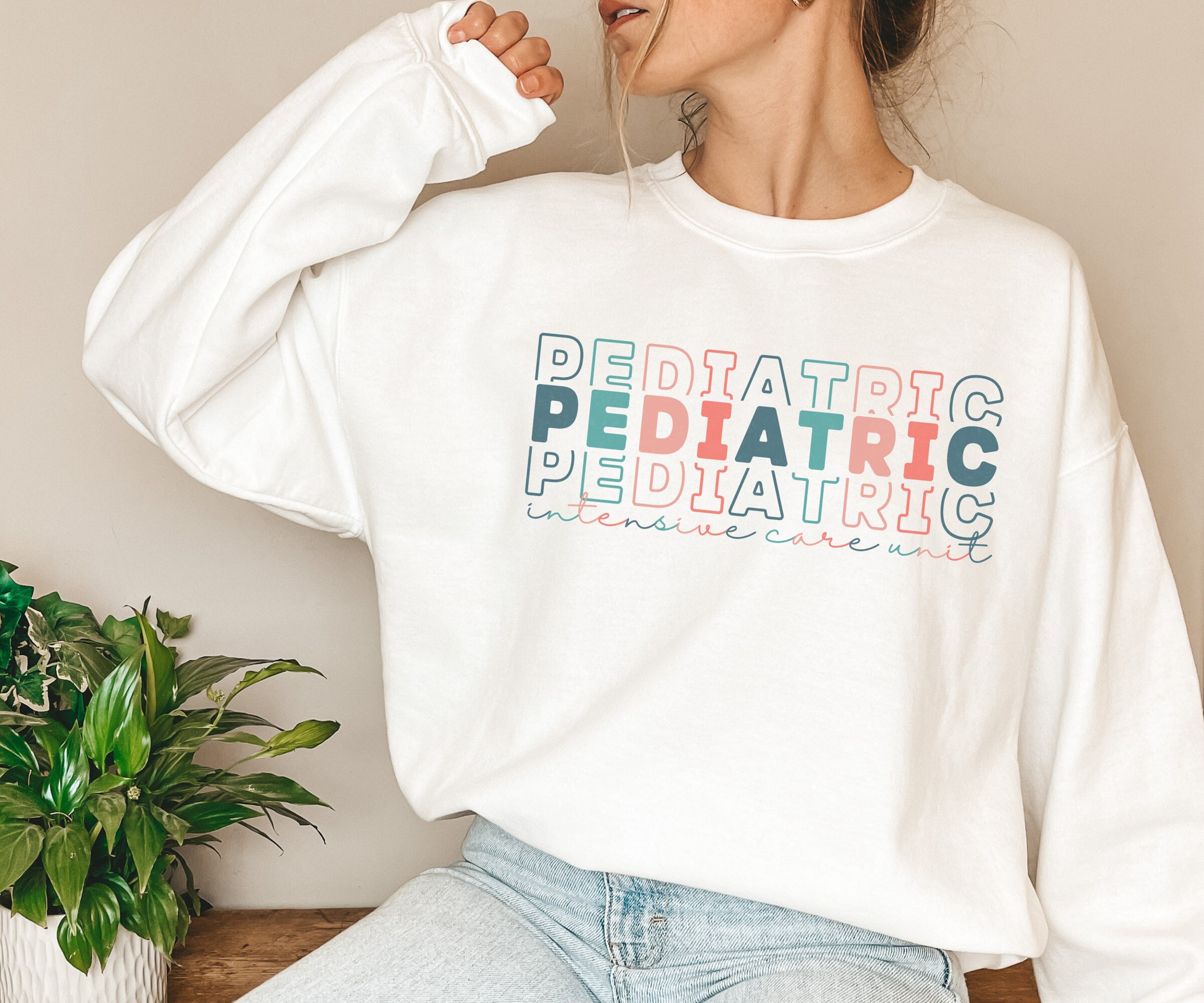 Pediatric ICU Nurse Sweatshirt, PICU Nurse Sweatshirt, Pediatric Nurse Sweater, Trendy Nurse Crewneck, Gift for Nurse, PICU Nurse Gift Idea