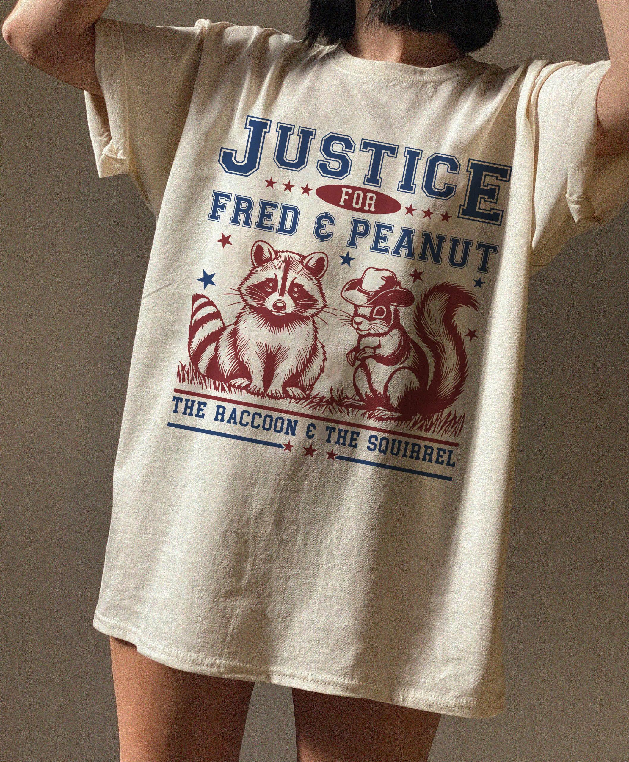 Justice For Peanut Shirt, Peanut The Squirrel Shirt, Fred The Raccoon Shirt, Animal Lovers Shirt, Peanut Justice Shirt, The Squirrel Justice