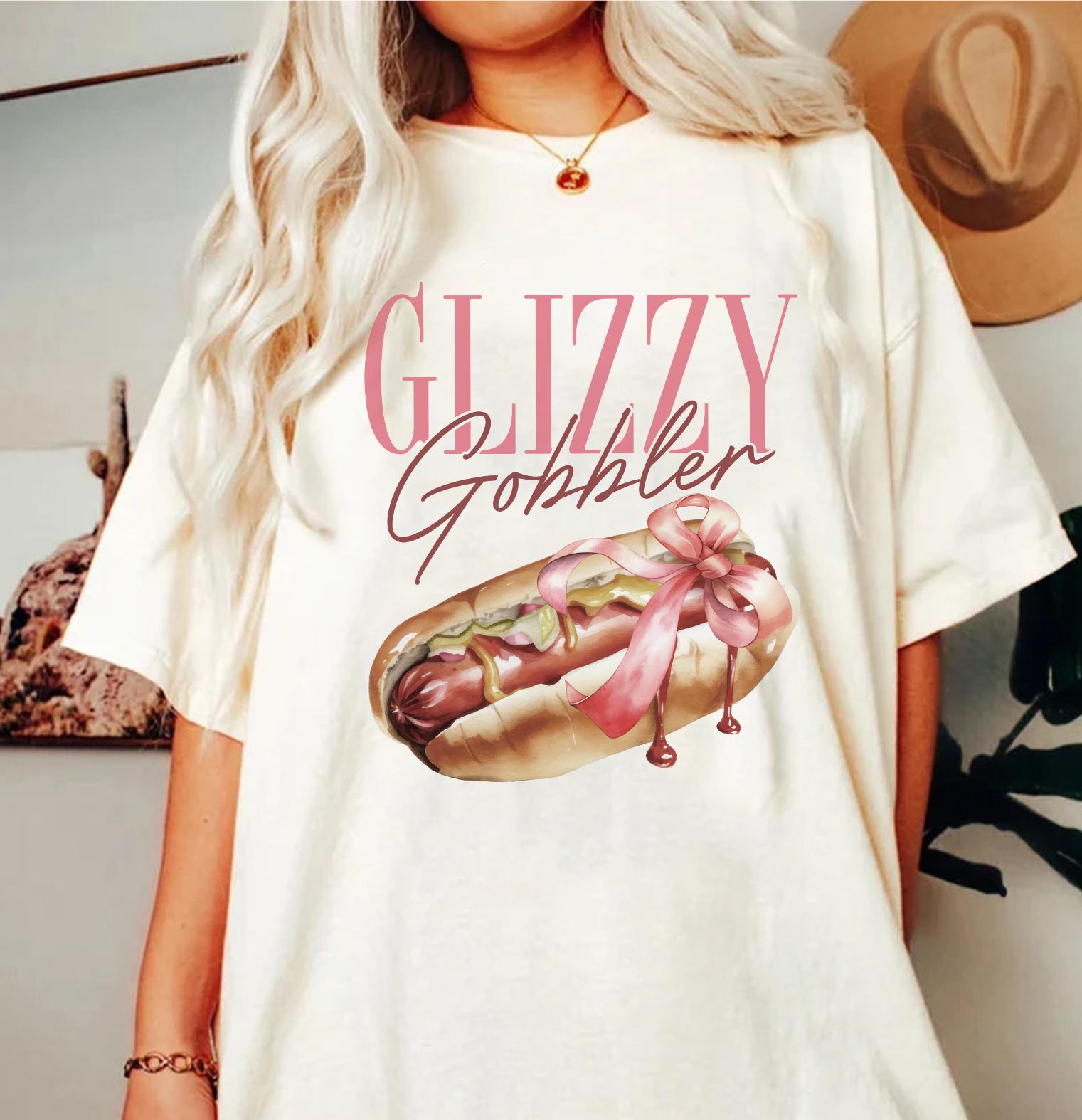 Glizzy Gobbler Coquette Shirt, Dirty Unhinged Shirt, Double Meaning Funny Pun Adult Humor Raunchy Shirt, Gag Joke Pun Shirt, Funny Shirt