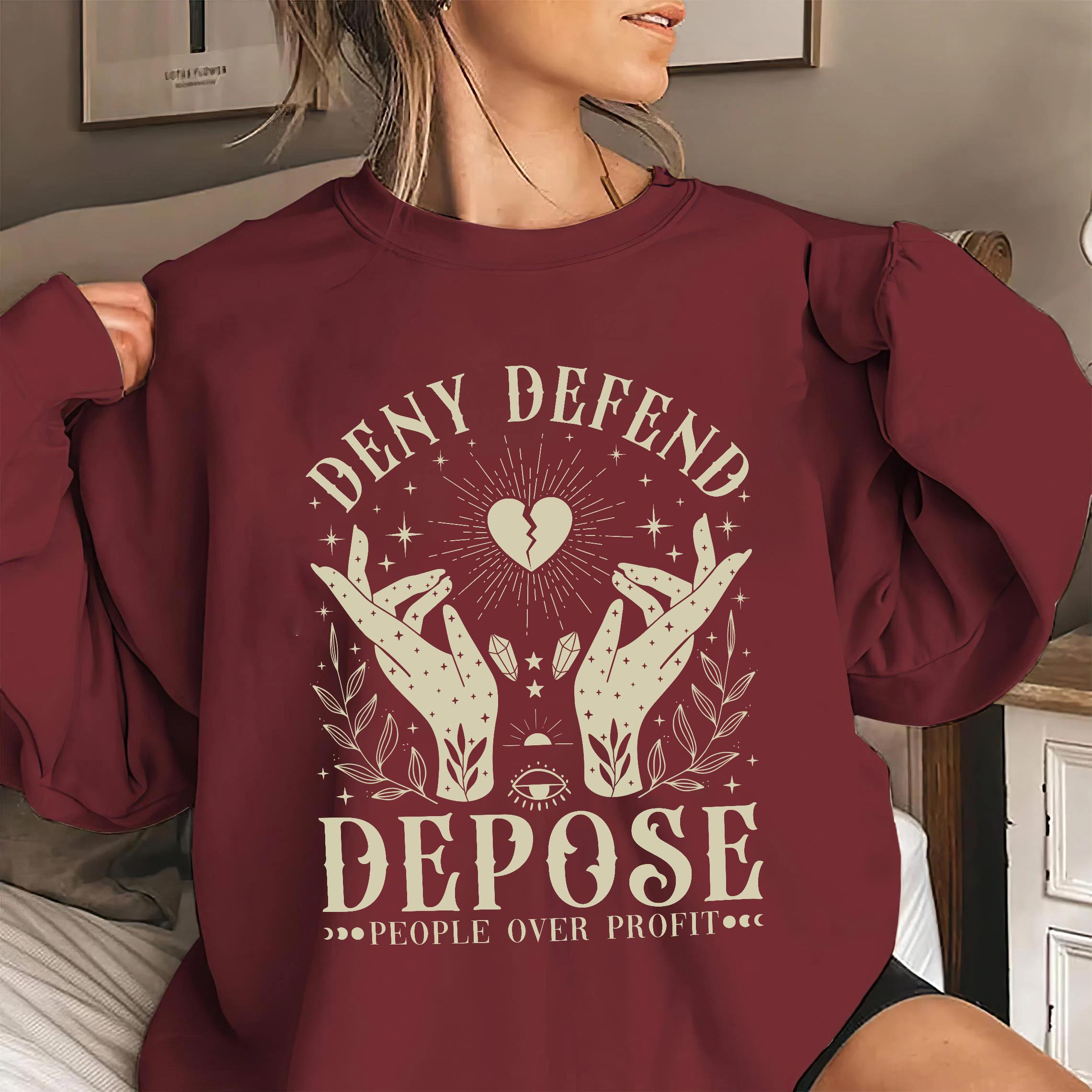 Deny Defend Depose Shirt, Healthcare Reform Shirt, Protest Healthcare Shirt, Protest Activist Shirt, Eat The Rich Shirt,Social Justice Shirt