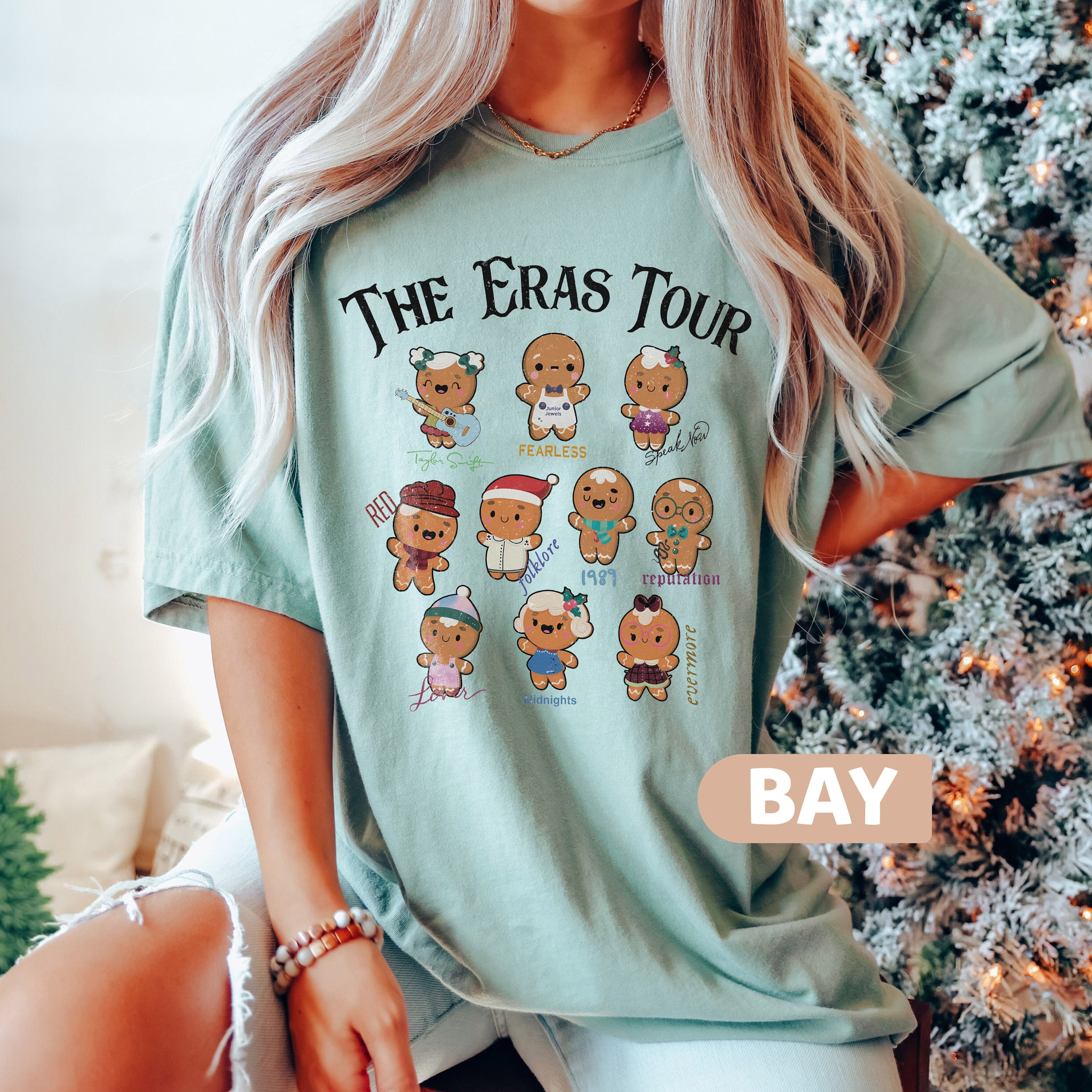 Funny Gingerbread Era Tour Shirt, Gingerbread  Shirt, Christmas Songs Shirt, Eras Tour Merch, Christmas Gift, Christmas Shirt