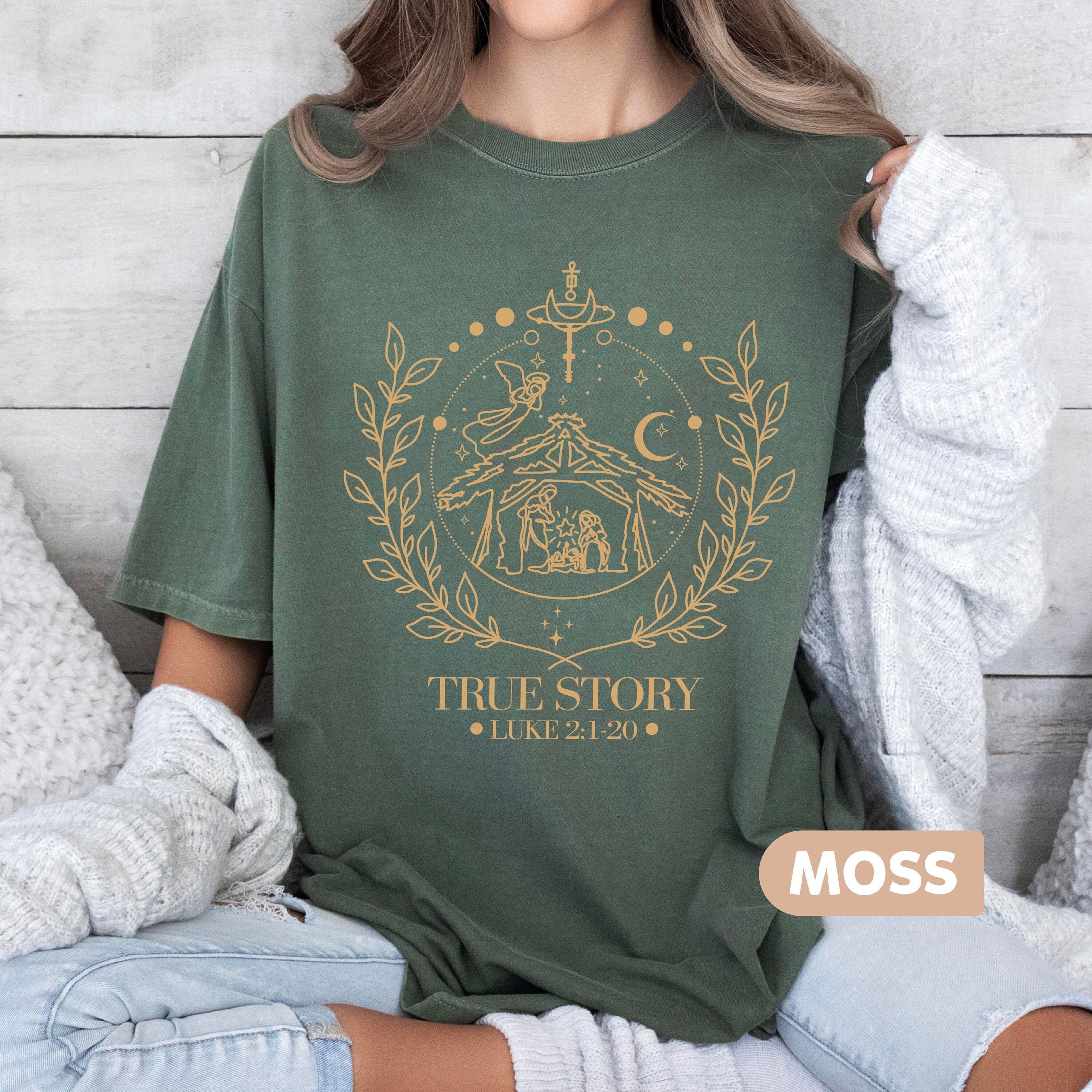 True Story Nativity Christmas  Shirt, Christmas Jesus Shirt, Faith Based Christmas Tshirt, True Story Shirt, Christmas Gifts