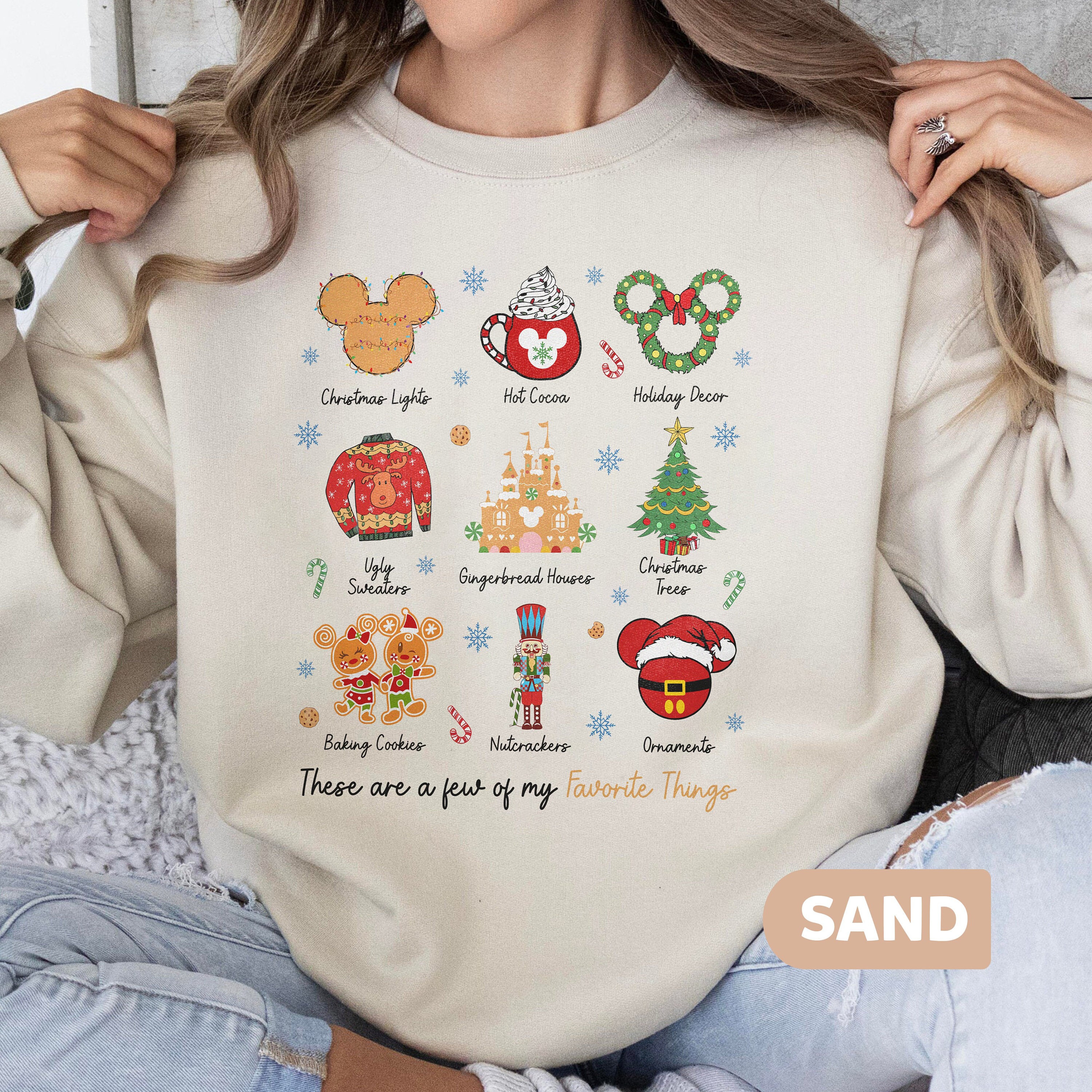 These Are A Few Of My Favorite Things Shirt, Disney Christmas Shirt, Christmas Lights Shirt, Disney Snacks Shirt, Disneyland Christmas Shirt