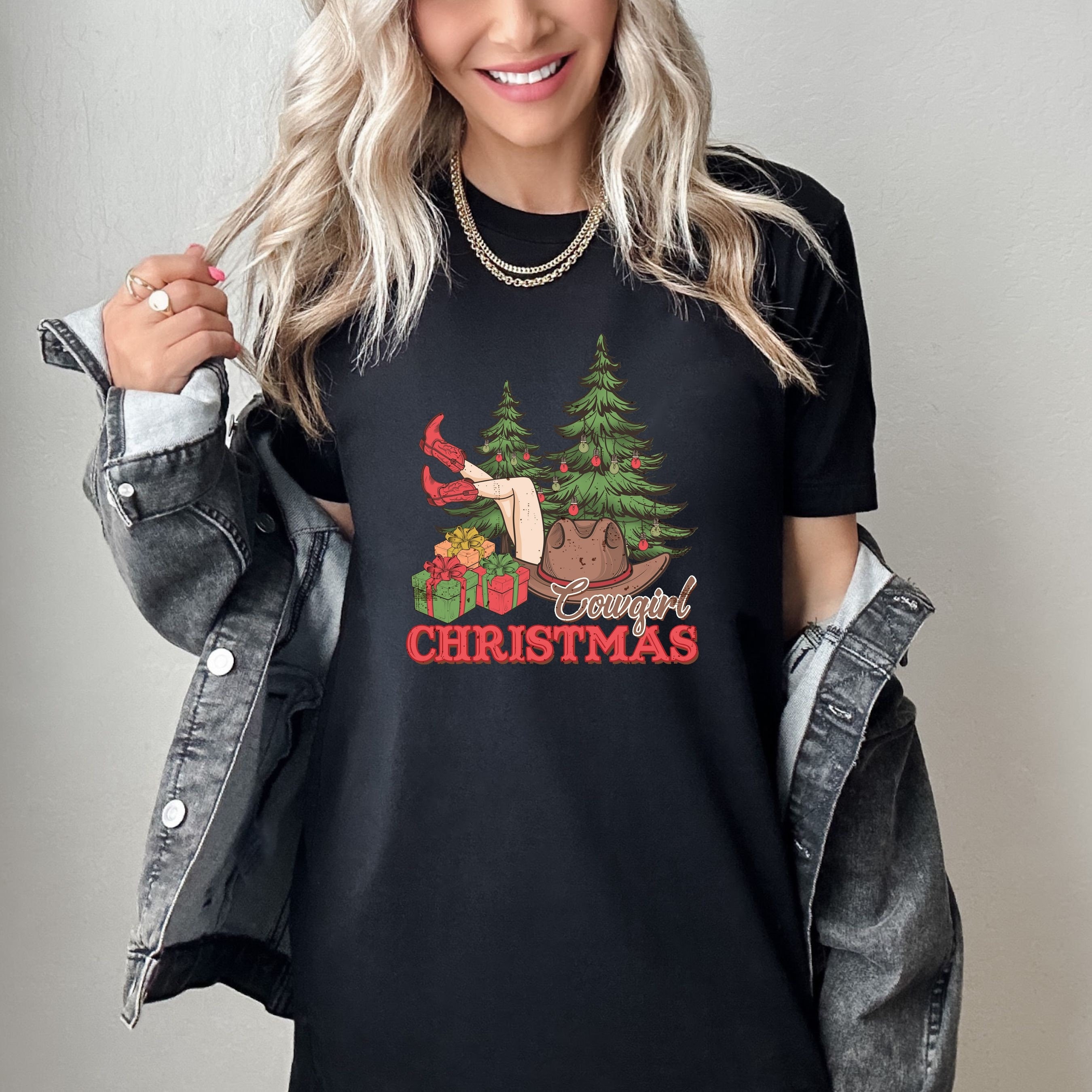 Western Christmas Shirt, Cowgirl Christmas Shirt, Country Christmas, Cowgirl Holiday Sweater, Funny Christmas Sweatshirt, Christmas Gift