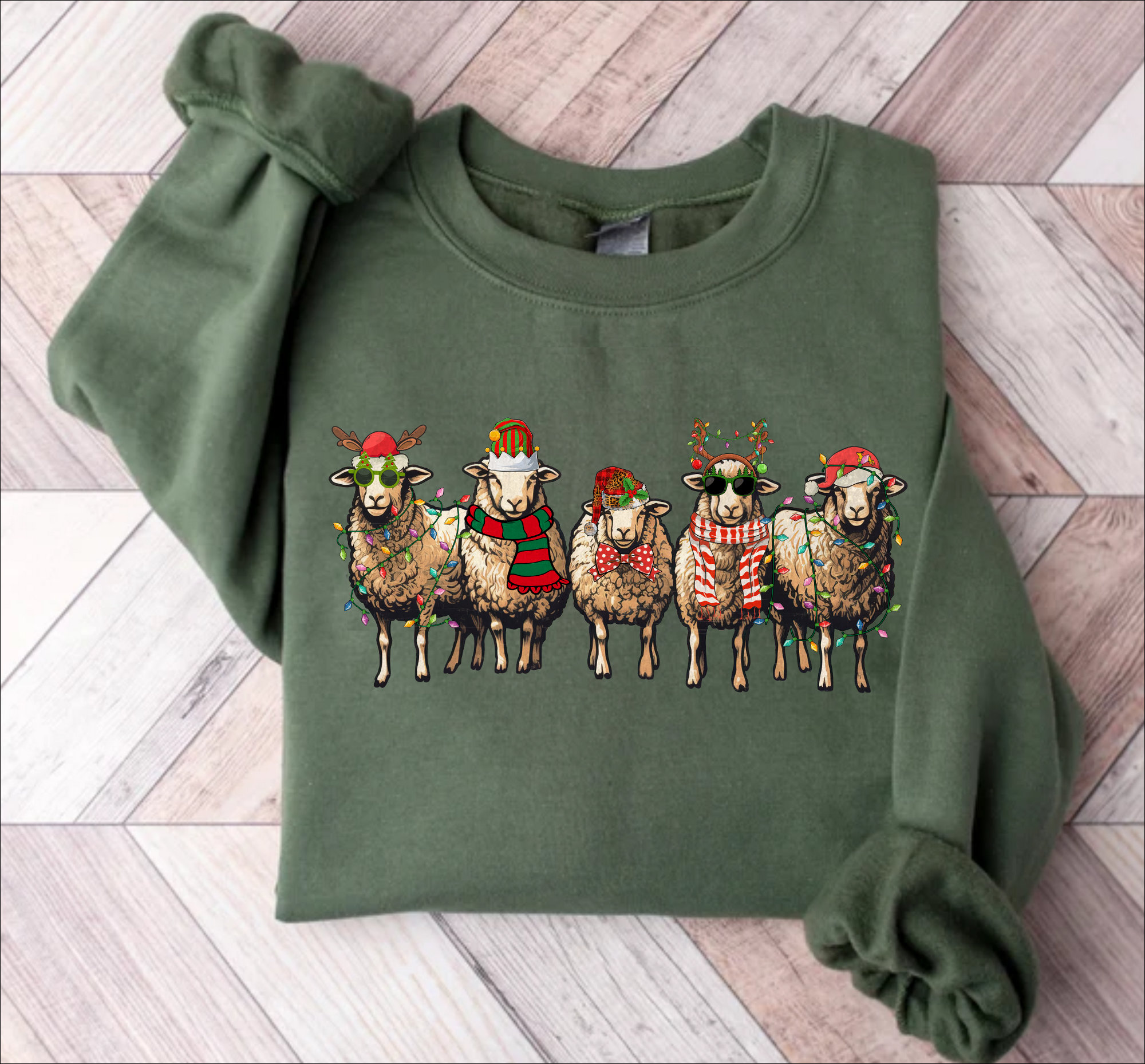 Christmas Sheep Sweatshirt, Sheep Christmas Shirt, Funny Sheep Sweater, Funny Animal Shirt, Cute Farmer Shirt, Xmas Tee, Christmas Crewneck