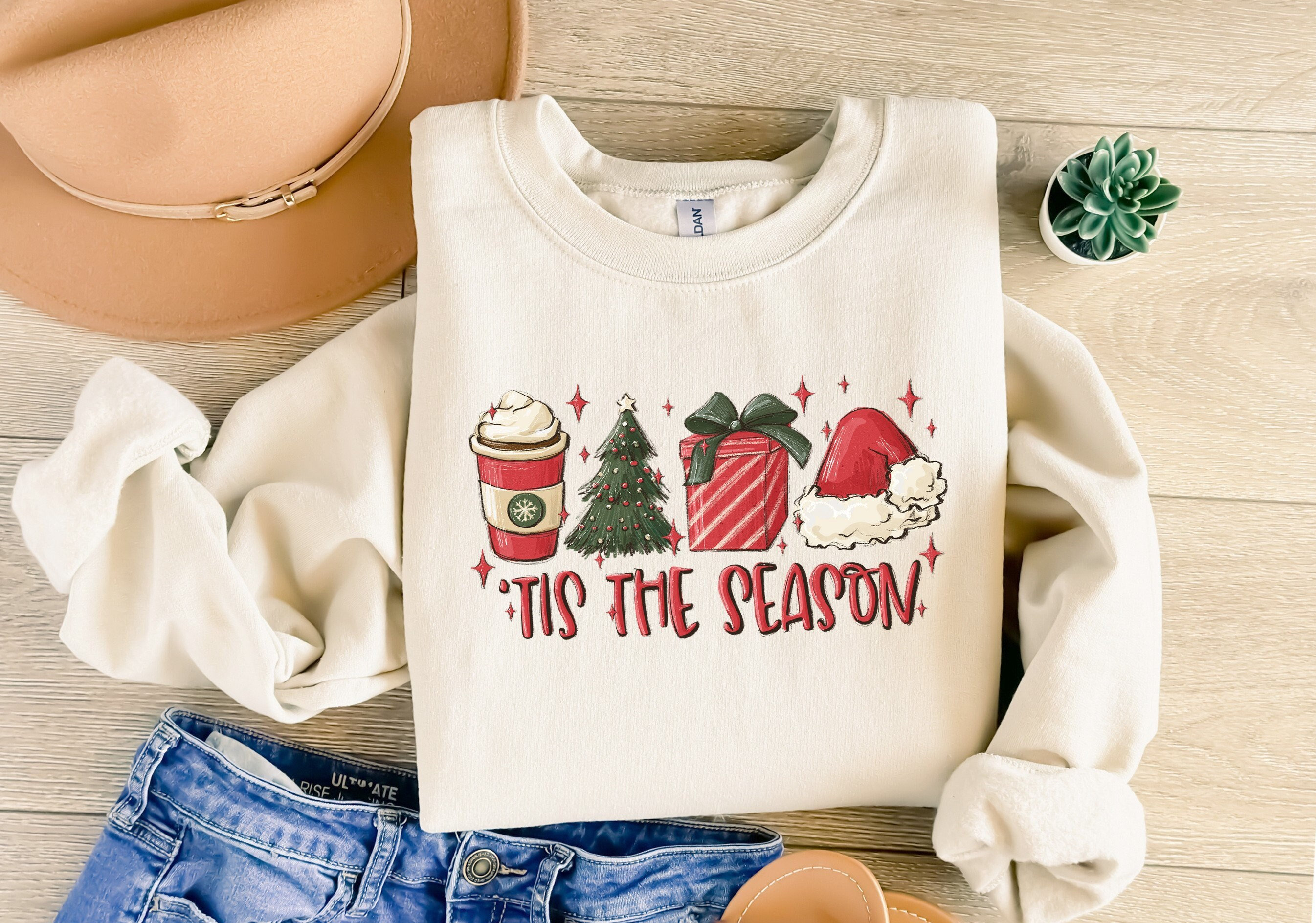 Tis The Season Sweatshirt, Christmas Tis The Season Sweatshirt, Christmas Sweatshirt, Cute Winter Sweatshirt, Merry Christmas Sweatshirt