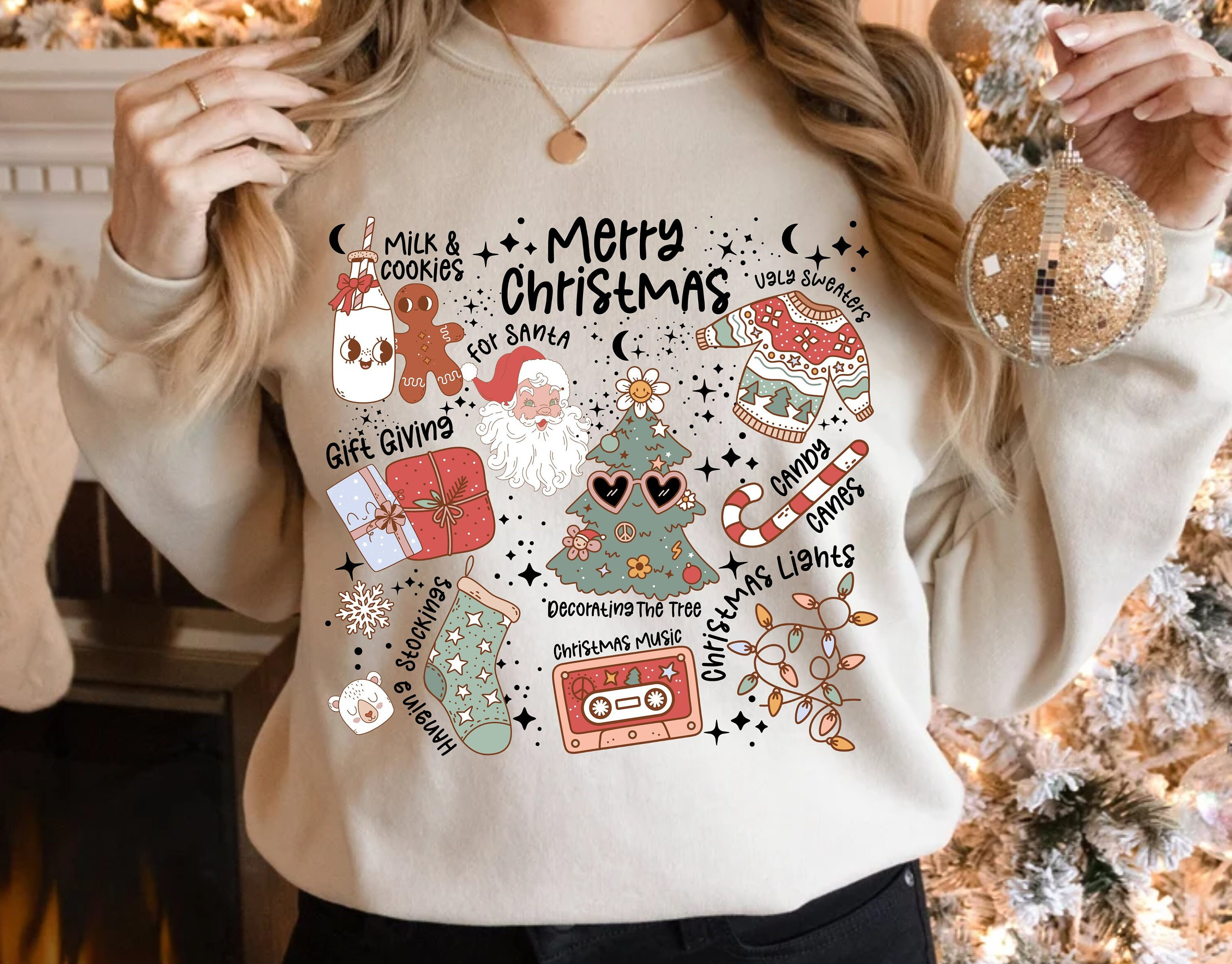 Christmas Sweatshirt, Merry Christmas Sweatshirt, Christmas Shirt for Women, Holiday Sweater, Christmas Gift, Christmas Crewneck