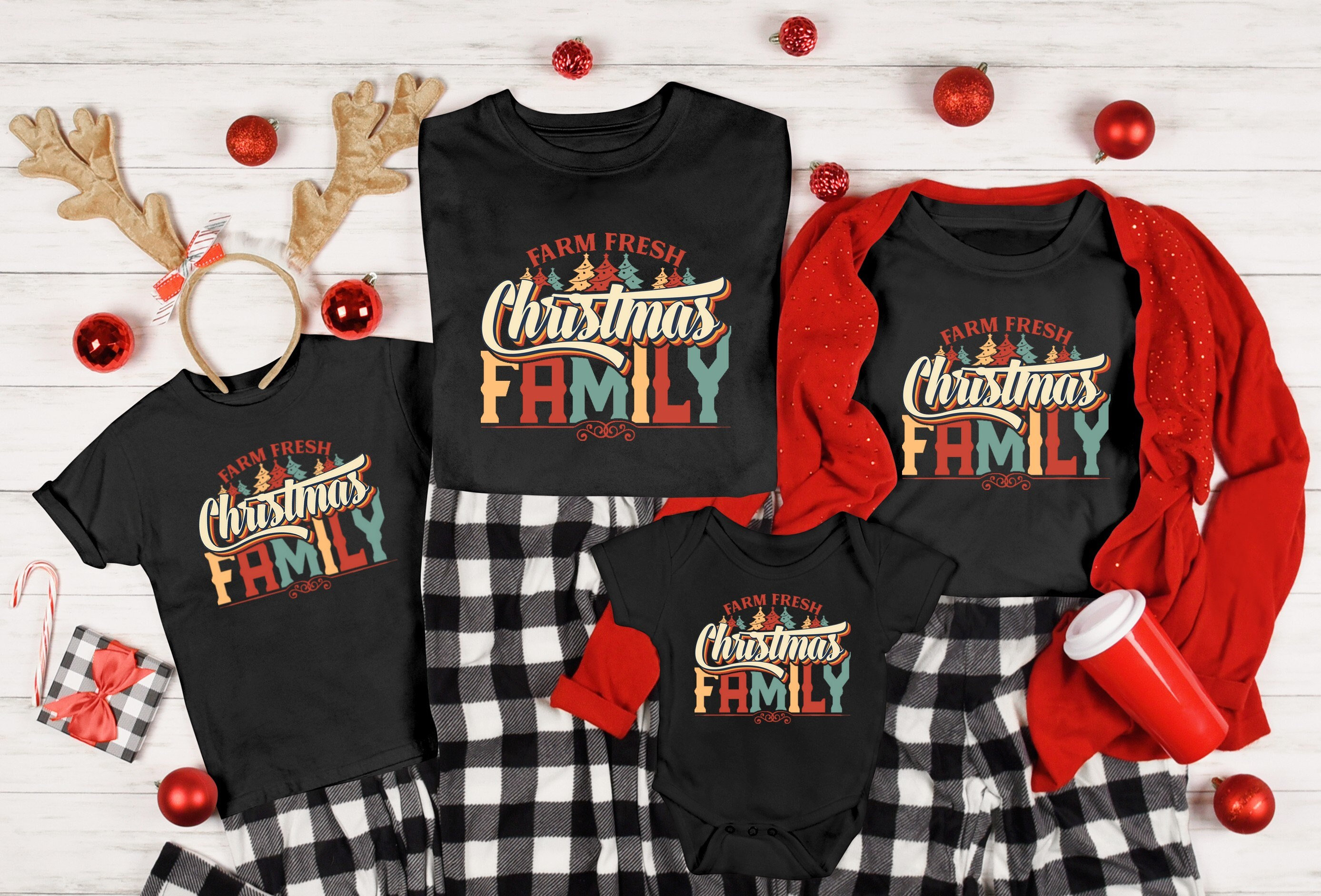 Farm Fresh Christmas Family Shirt, Christmas Family Sweatshirt, Christmas Sweatshirt, Matching Family Christmas Shirt, Family Holiday