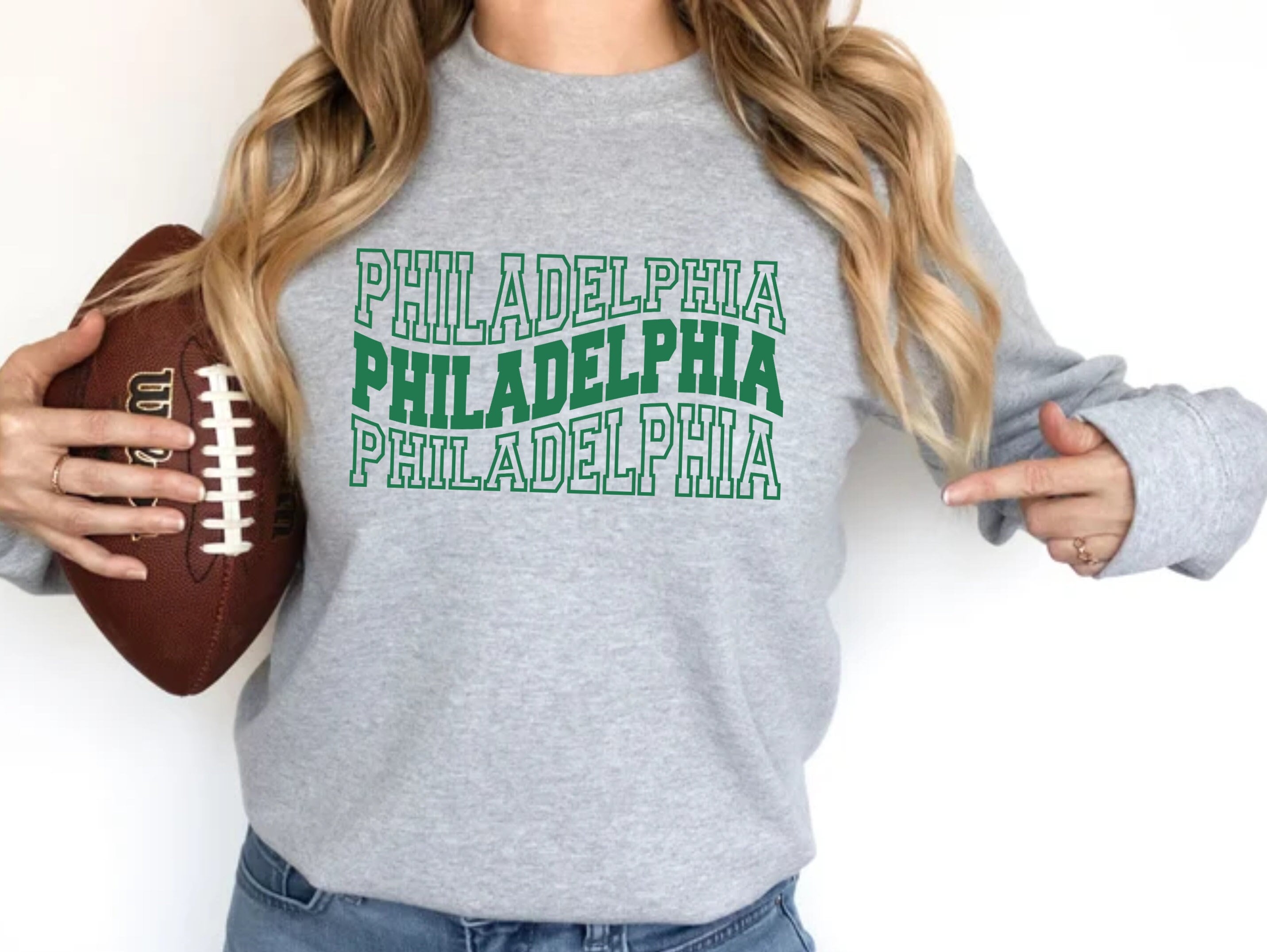 Philadelphia Sweatshirt, Philadelphia Football Crewneck, Game Day Shirt, Philadelphia Sports Shirt, Philly Shirt, Philadelphia Fan Crewneck