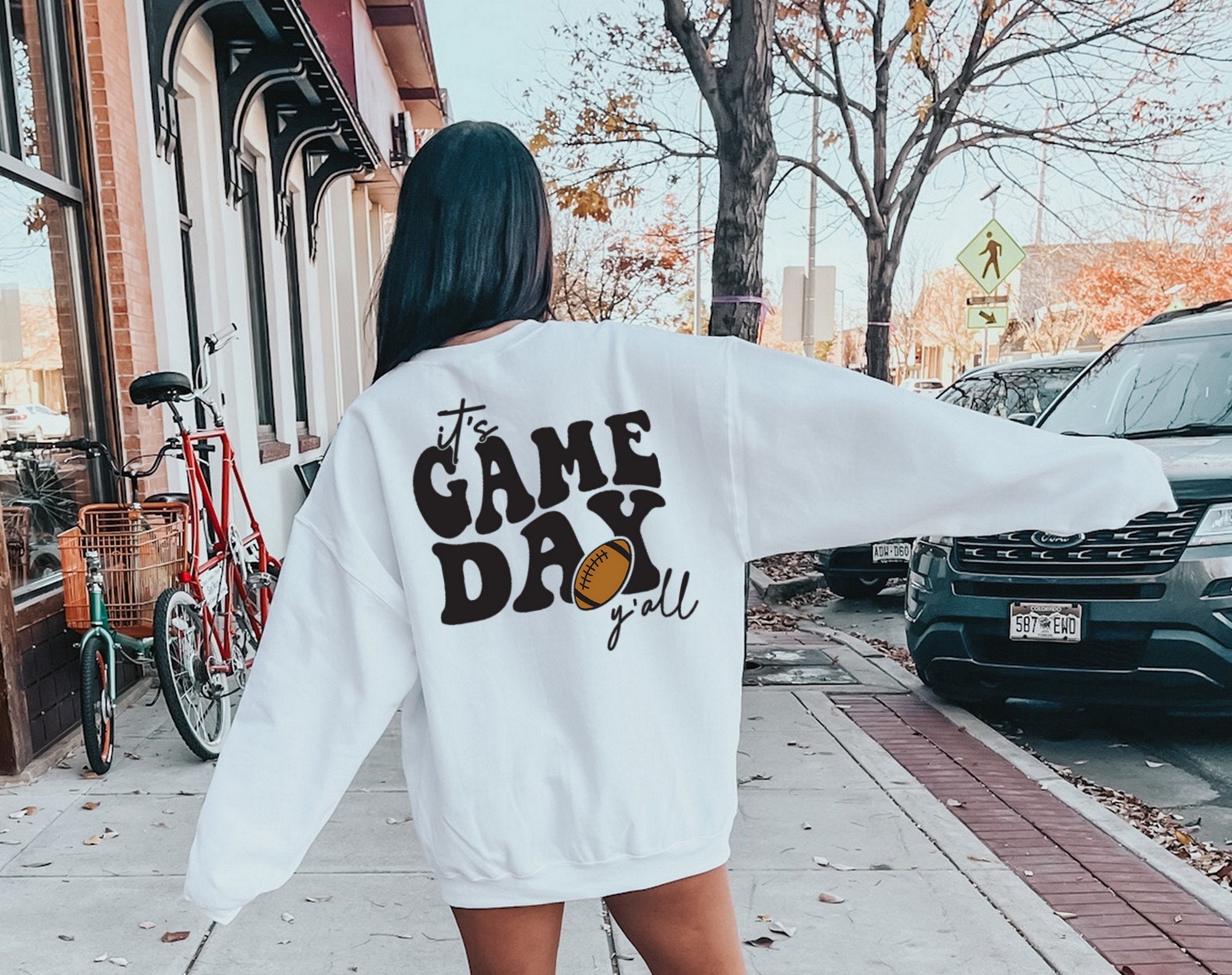 Game Day Football Sweatshirt, Football Mom Sweatshirt, Game Day Shirt, Football Sweatshirt, Game day Sweatshirt, Women Football Shirt