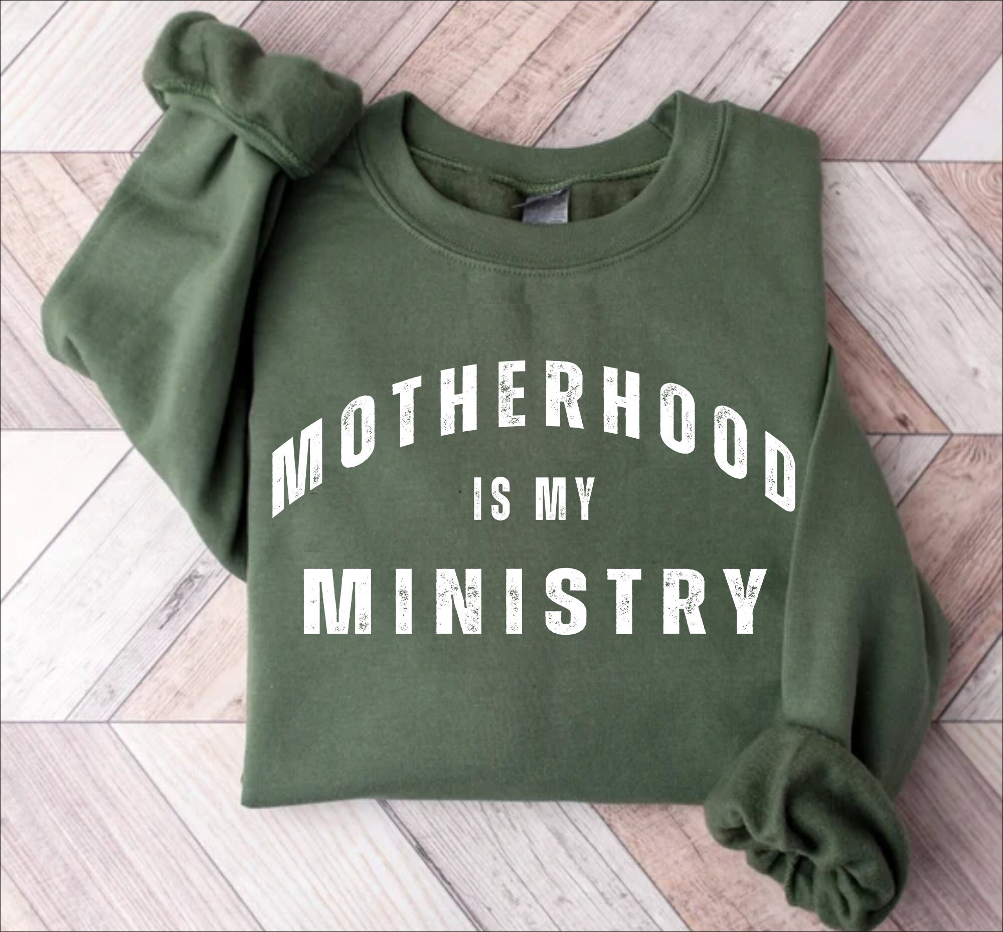 Christian Sweatshirts, Motherhood is My Ministry, Christian Gifts for Her,  Religious Apparel, Montessori Homeschool Sweatshirt, Mom Shirt