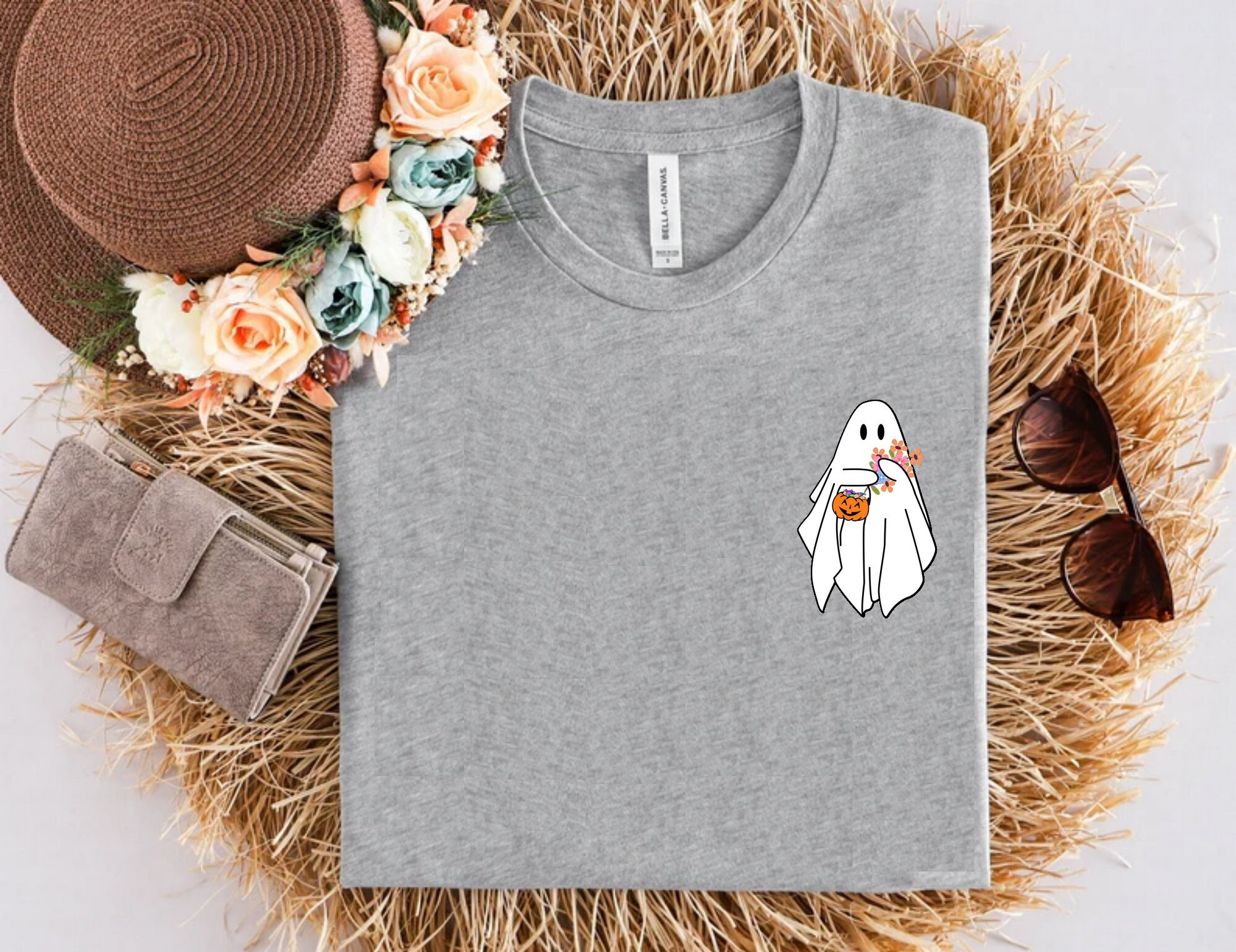 Spooky Season Sweatshirt, Crewneck Sweatshirt,Pumpkin Fall, Cute and Scary,Spooky Sweatshirt, Halloween,Autumn Shirt,  Ghost,Black,PSL